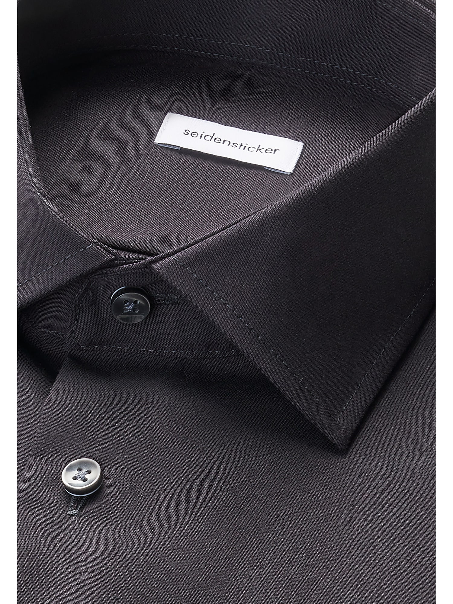 seidensticker Chemise d'affaires »Schwarze Rose« Regular 1/2 Kentkragen Uni