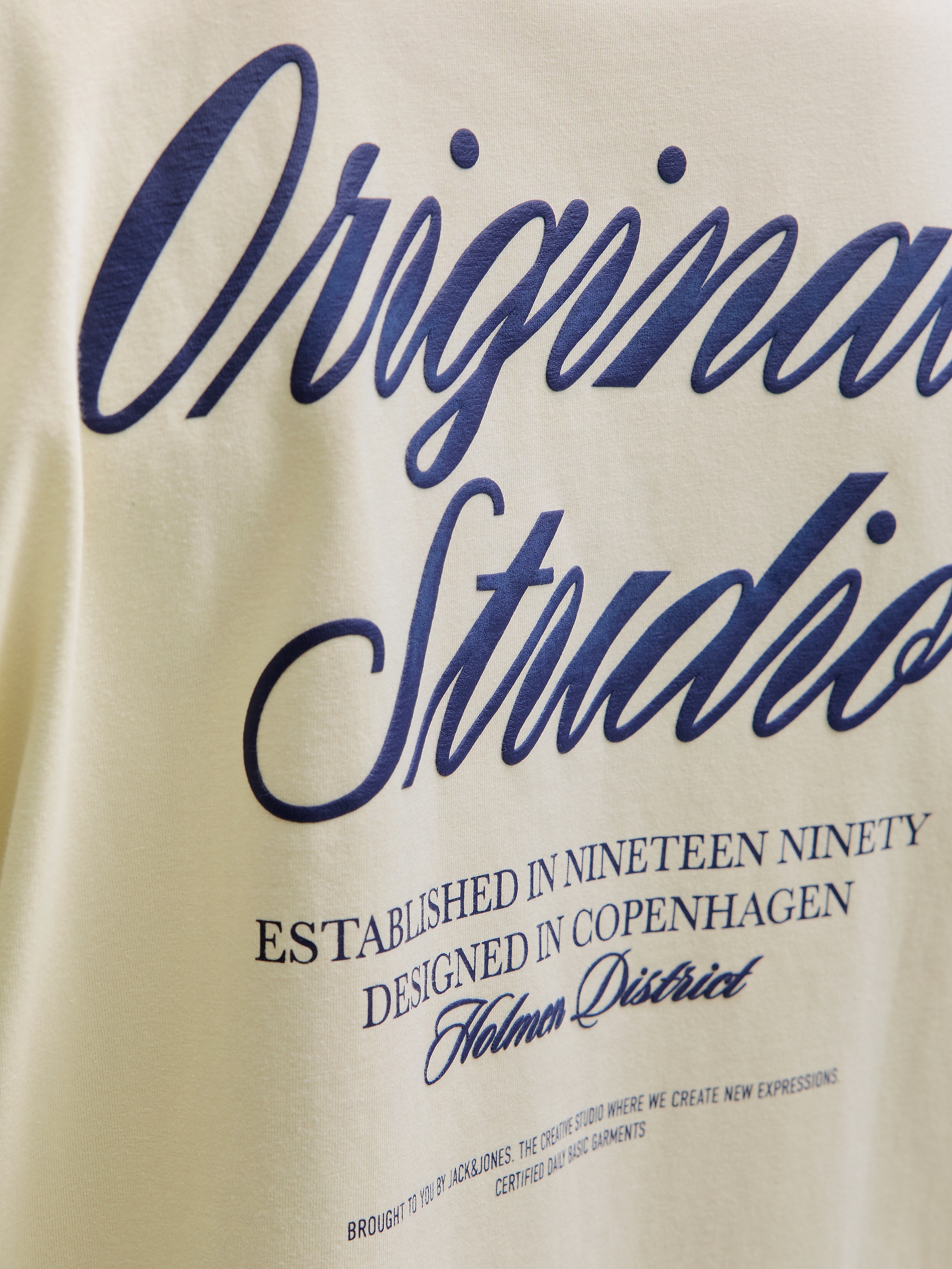 Jack & Jones T-shirt à manches courtes »JORNORREBRO TYPO TEE SS CREW NECK NOOS« Baumwolle, relaxed fit