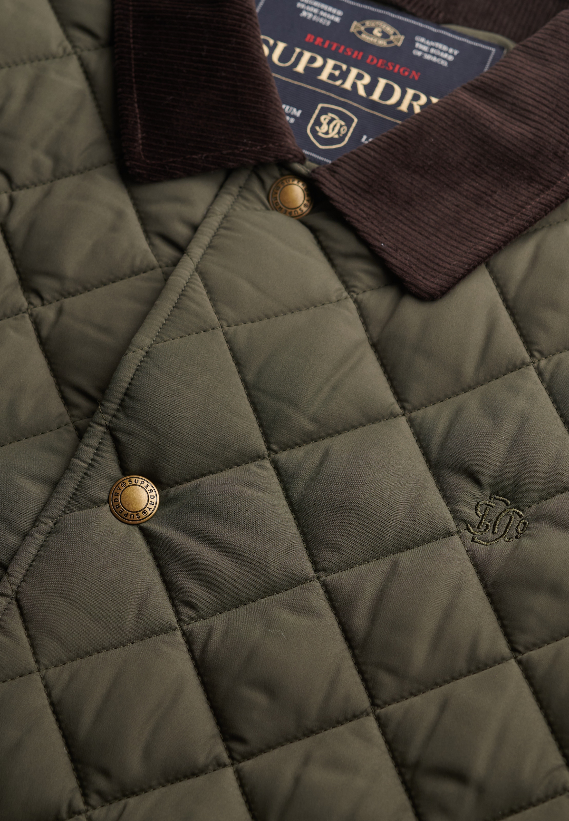 Superdry Steppjacke »QUILTED ESTATE COACH JACKET« Kunstfaser, regular fit