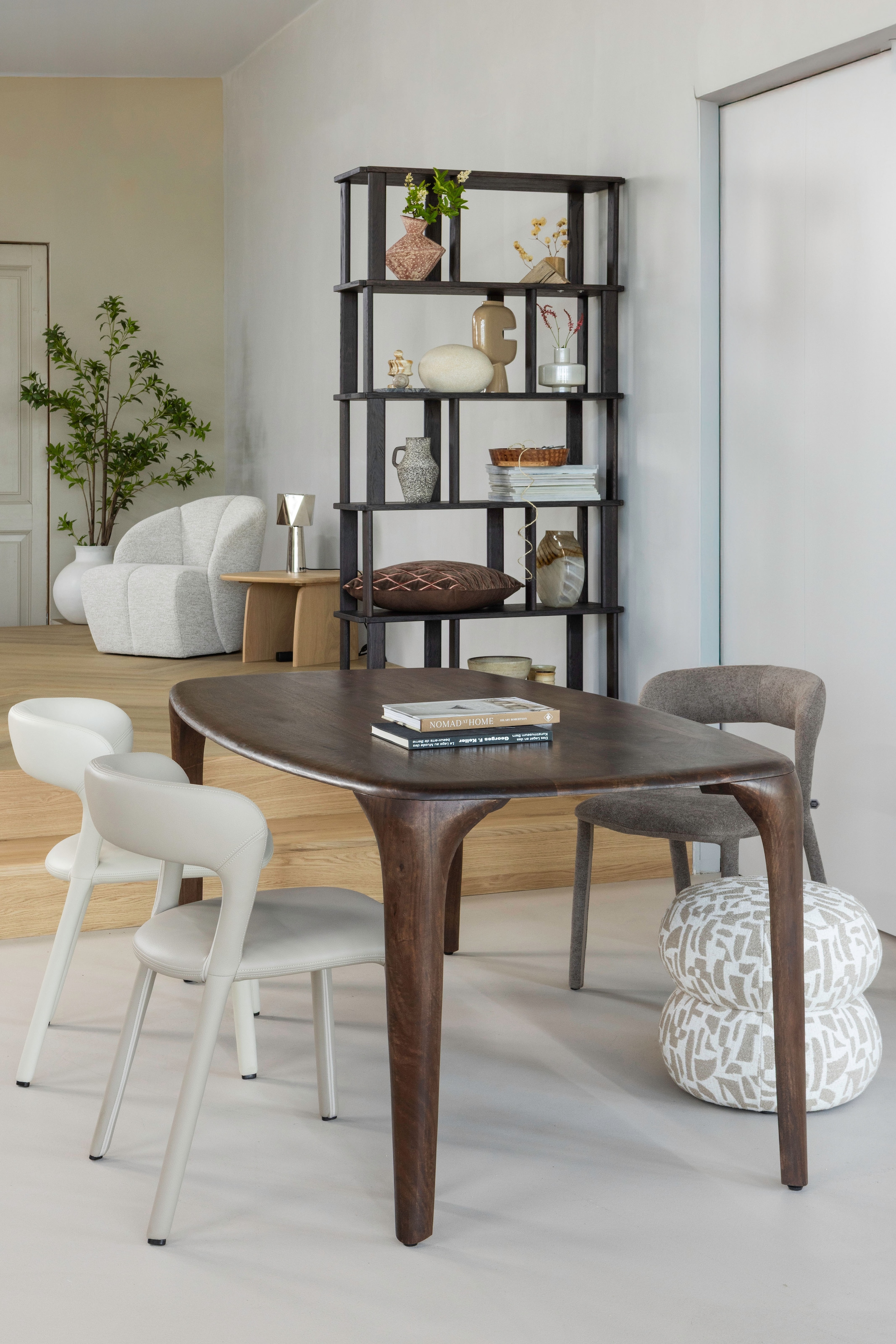 WOOOD Hocker »Anic mit Sunny-Gewebtem Bezug, B 43 x T 43 x H 40 cm« Sehr hohe Verschleissfestigkeit, pflegeleicht, montiert geliefert