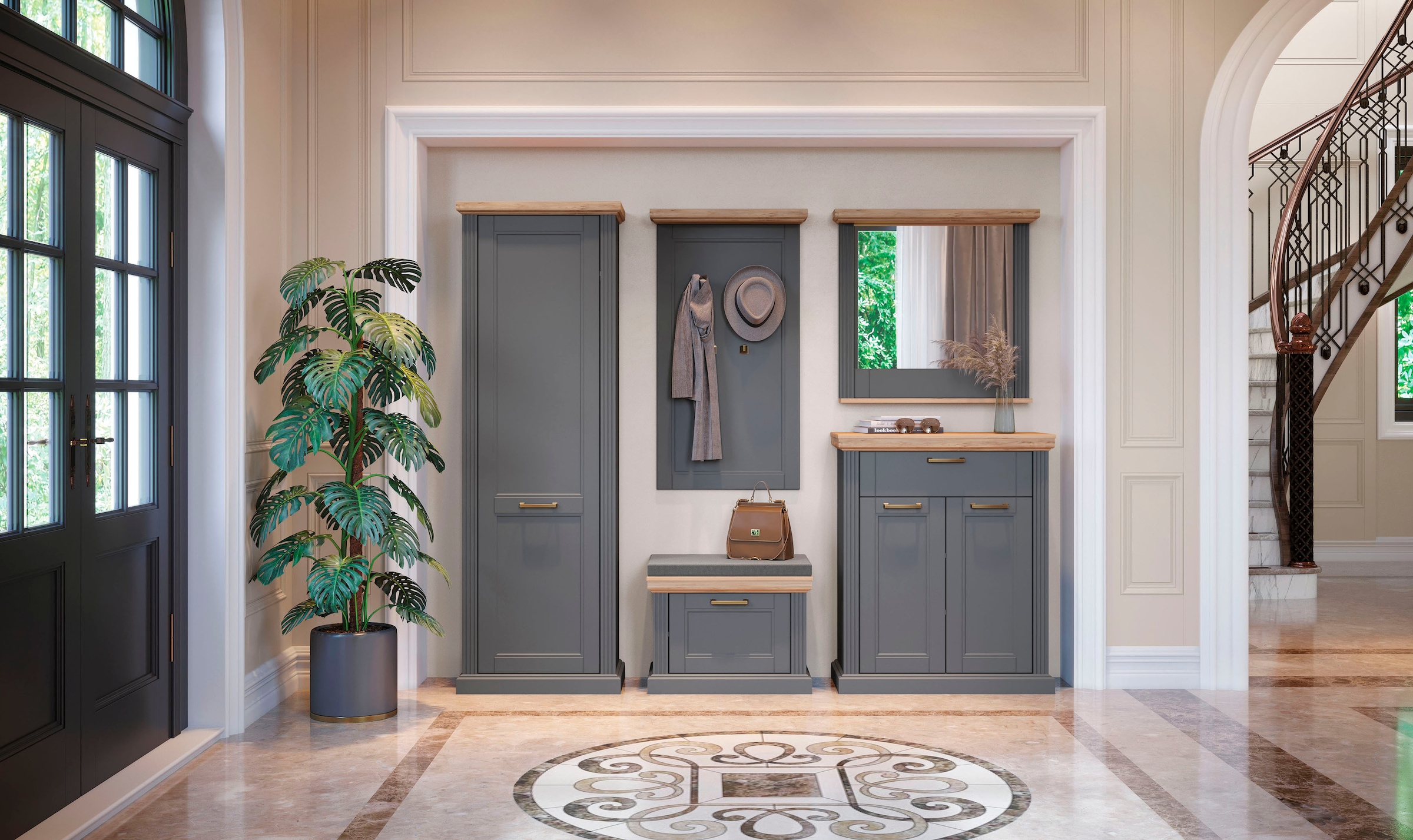 GOODproduct Ensemble de vestiaires »Tara« Ensemble, 5 cuis tlg.