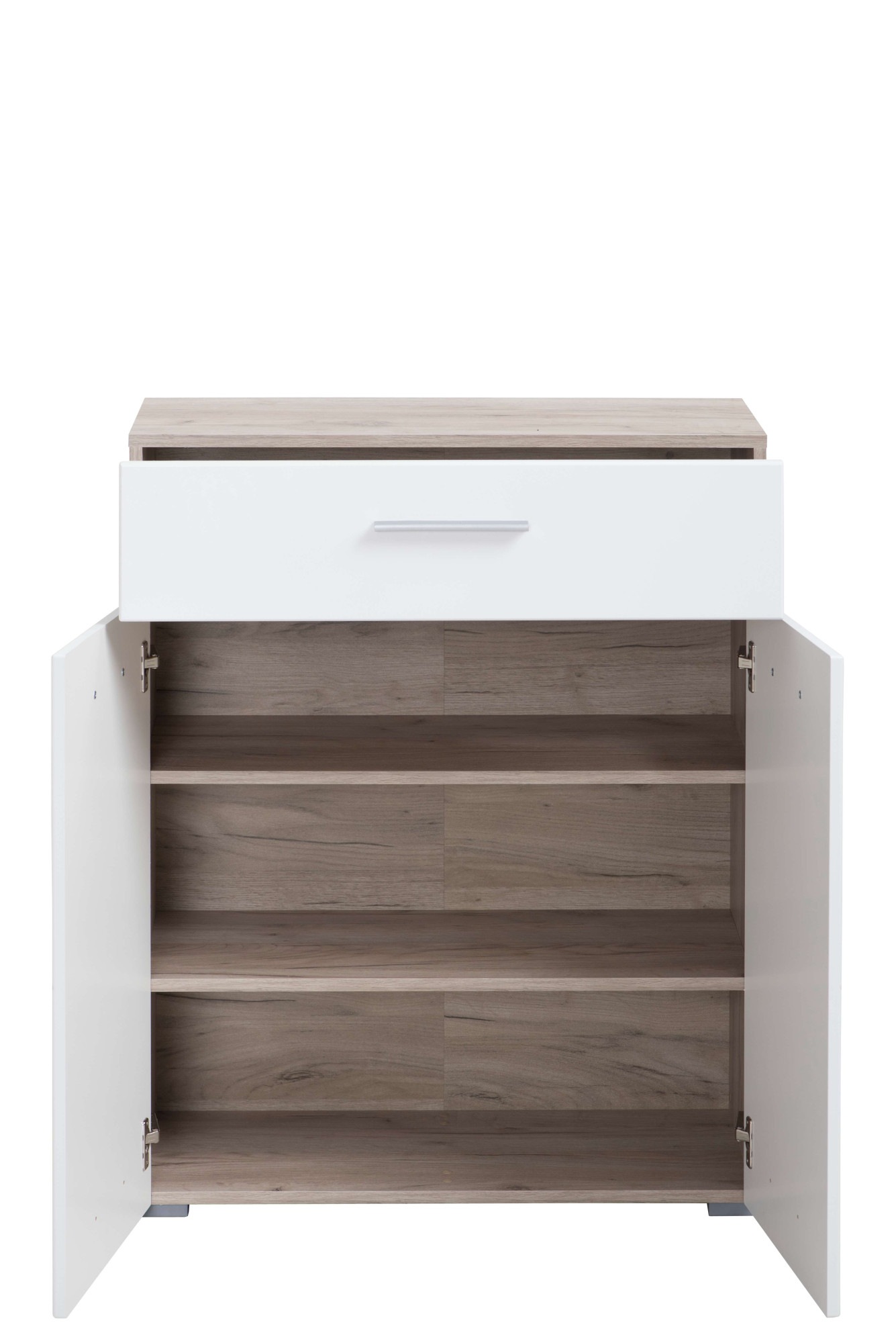 Home affaire Armoire à chaussures »Beny, Schuhkommode, Schuhregal, mit einer Schublade, Höhe 98 cm« Hochglanzfronten, 2 Türen, Breite 79 cm