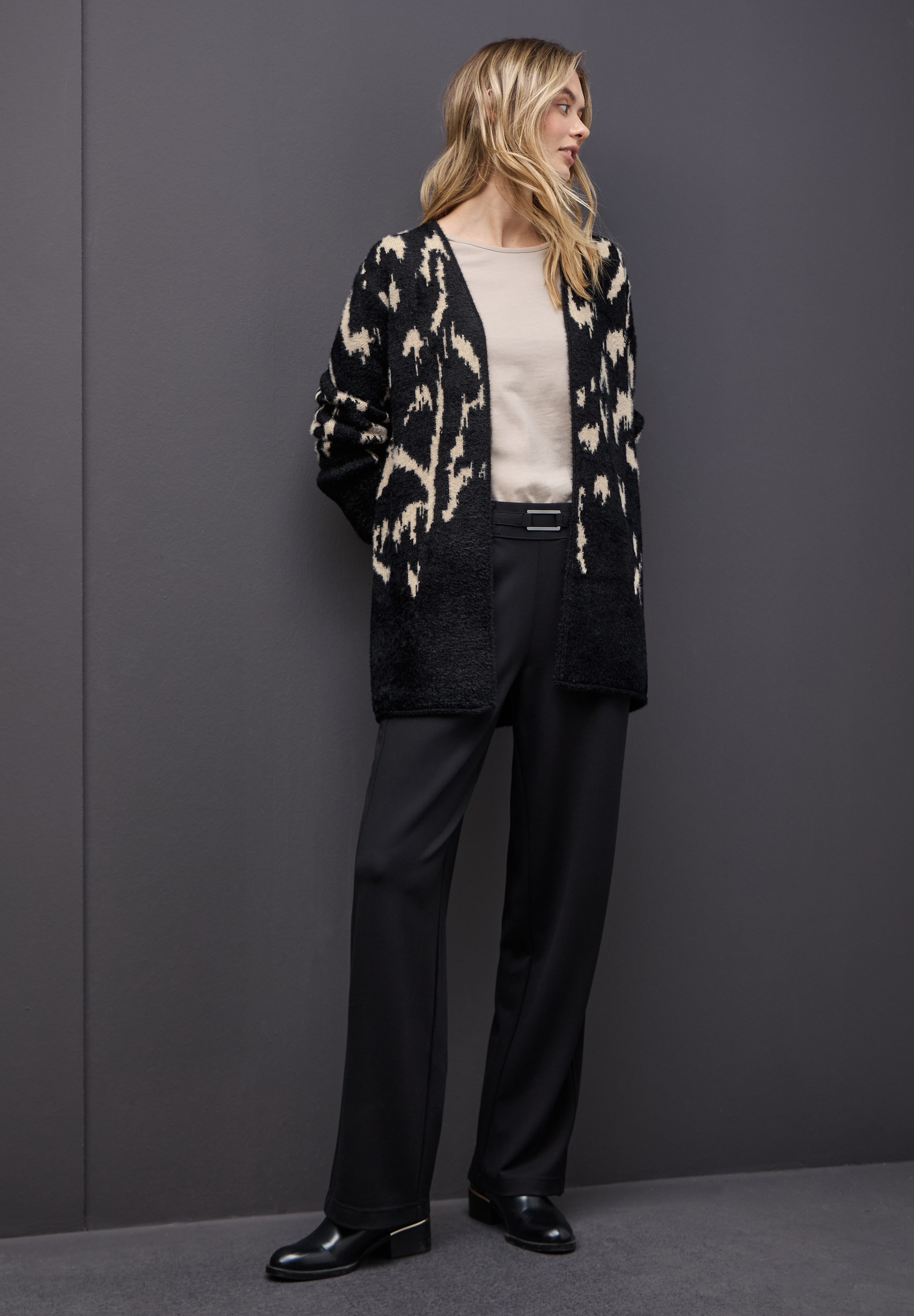 STREET ONE Cardigan mit Jacquardmuster