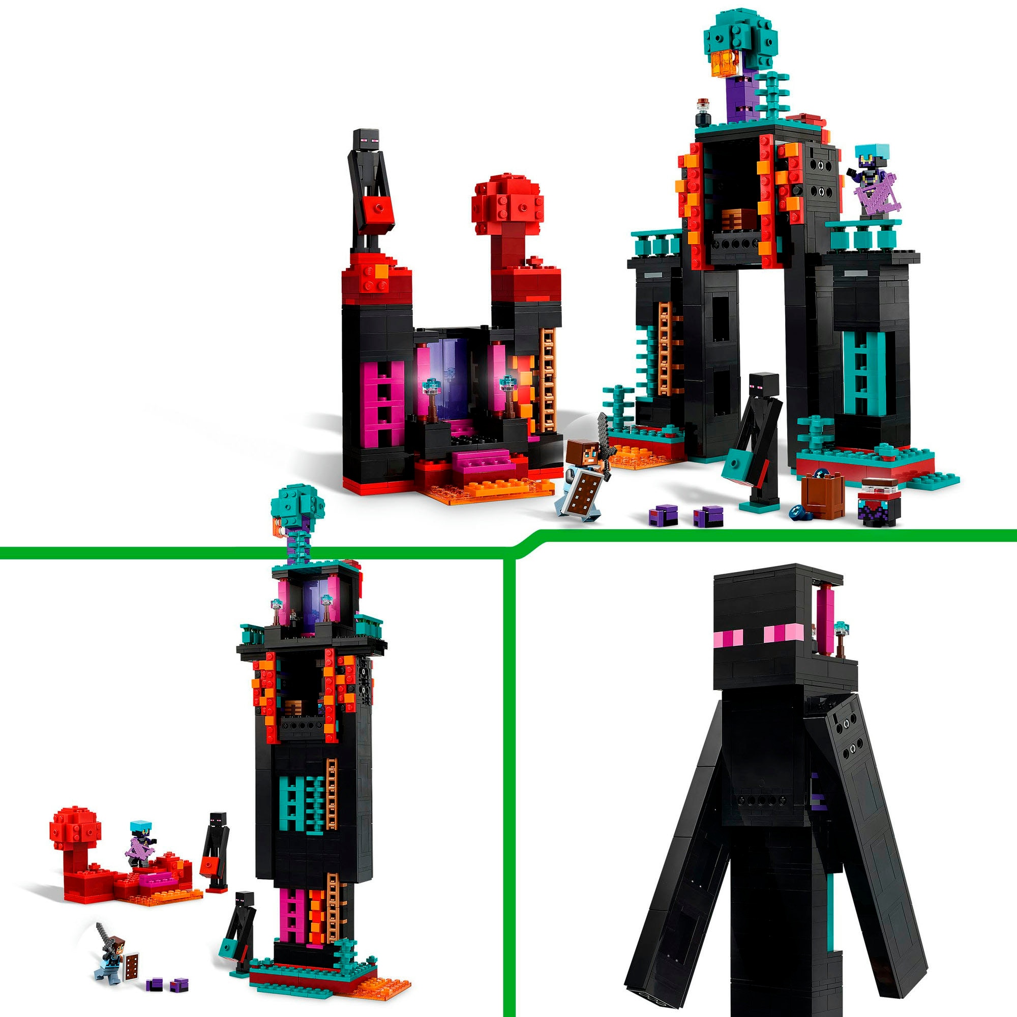 LEGO® Konstruktionsspielsteine »Der Enderman-Turm (21279), LEGO Minecraft« Made in Europe
