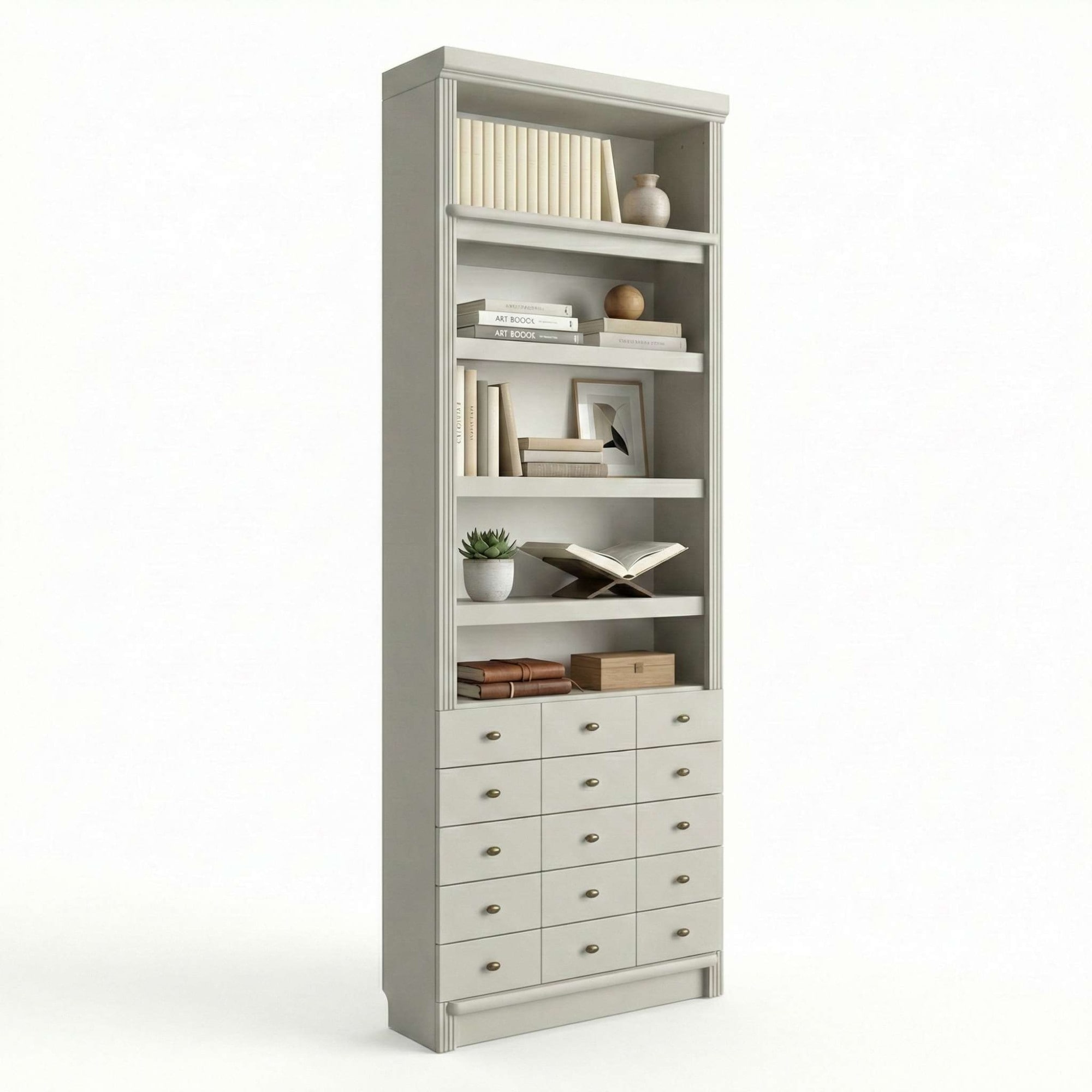 Home affaire »Soeren Regal mit 5 breiten Schubkästen in geteilter Optik« H/L/P : 80/29/220 cm, pin certifié FSC®, poignées métalliques élégantes