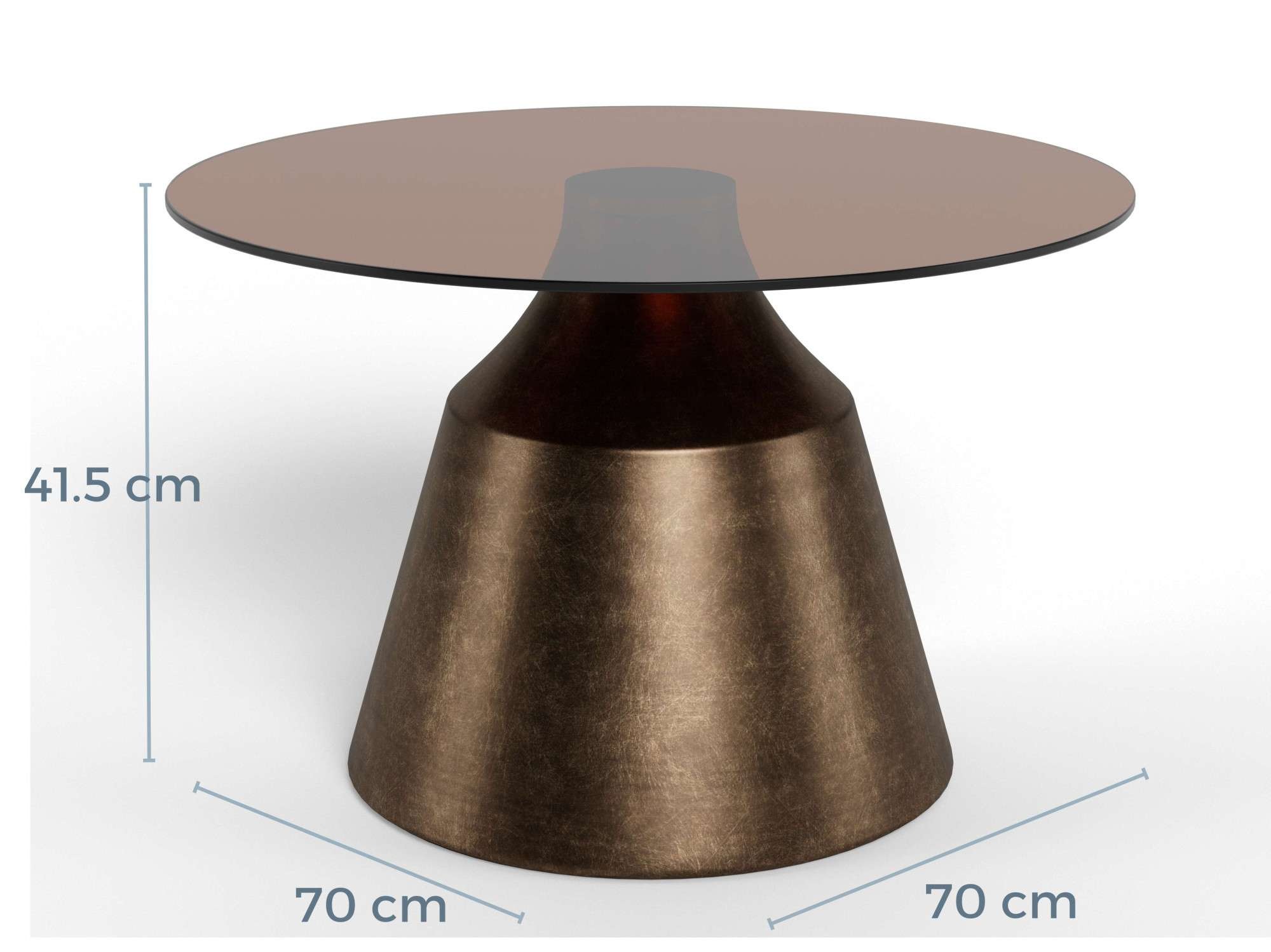 ACTONA GROUP Table basse »Dunsley, Kaffeetisch, Beistelltisch« Table, plateau en verre, en 2 tailles