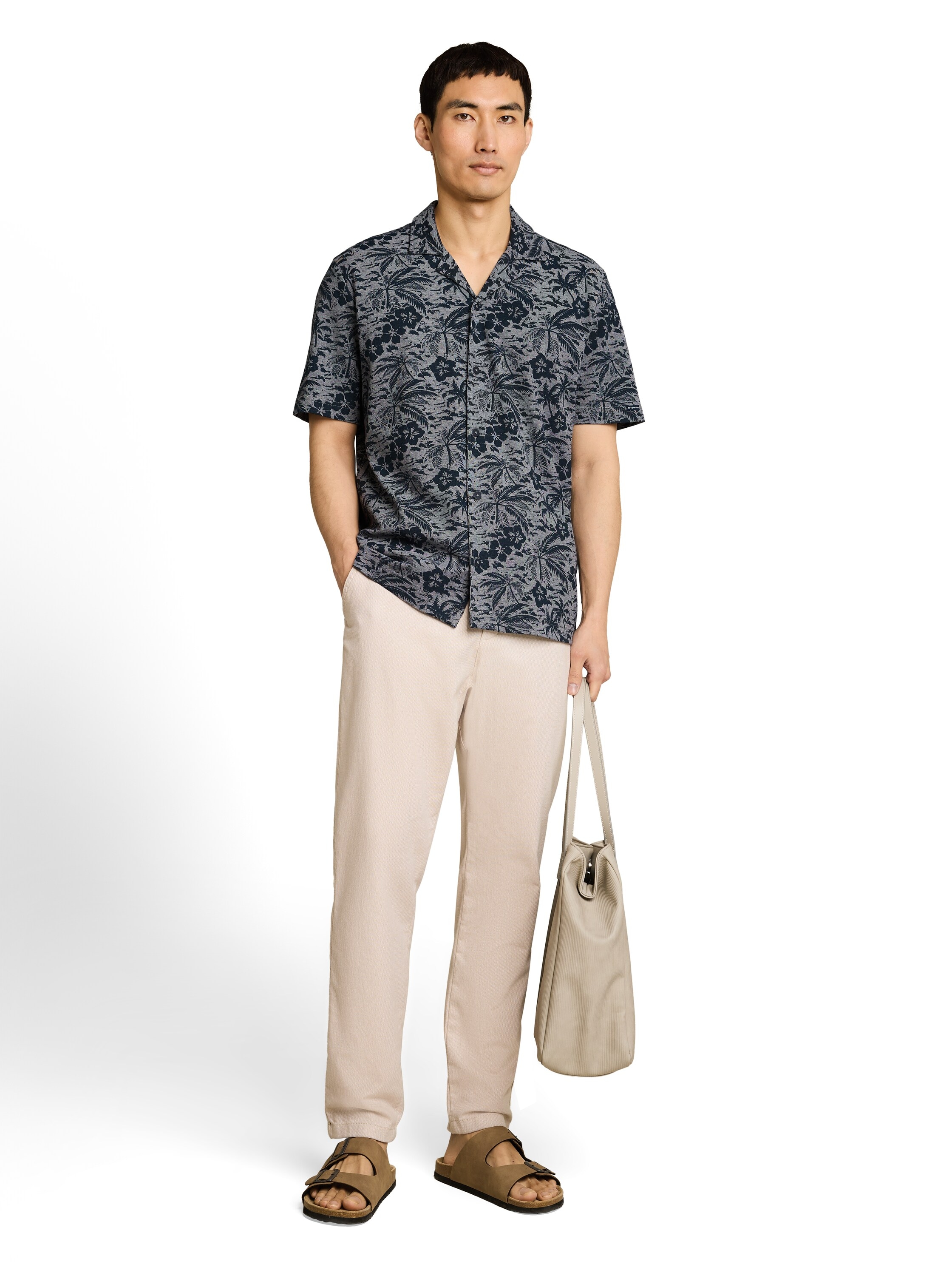 TOM TAILOR Chemise hawaïenne chemise d'été manches courtes style hawaïen