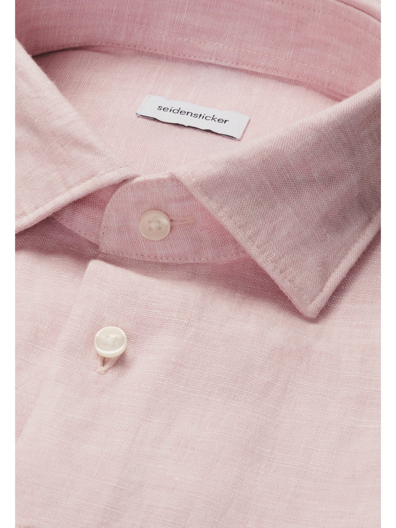 seidensticker Chemise en lin »Schwarze Rose« col Kent 1/2 Regular uni