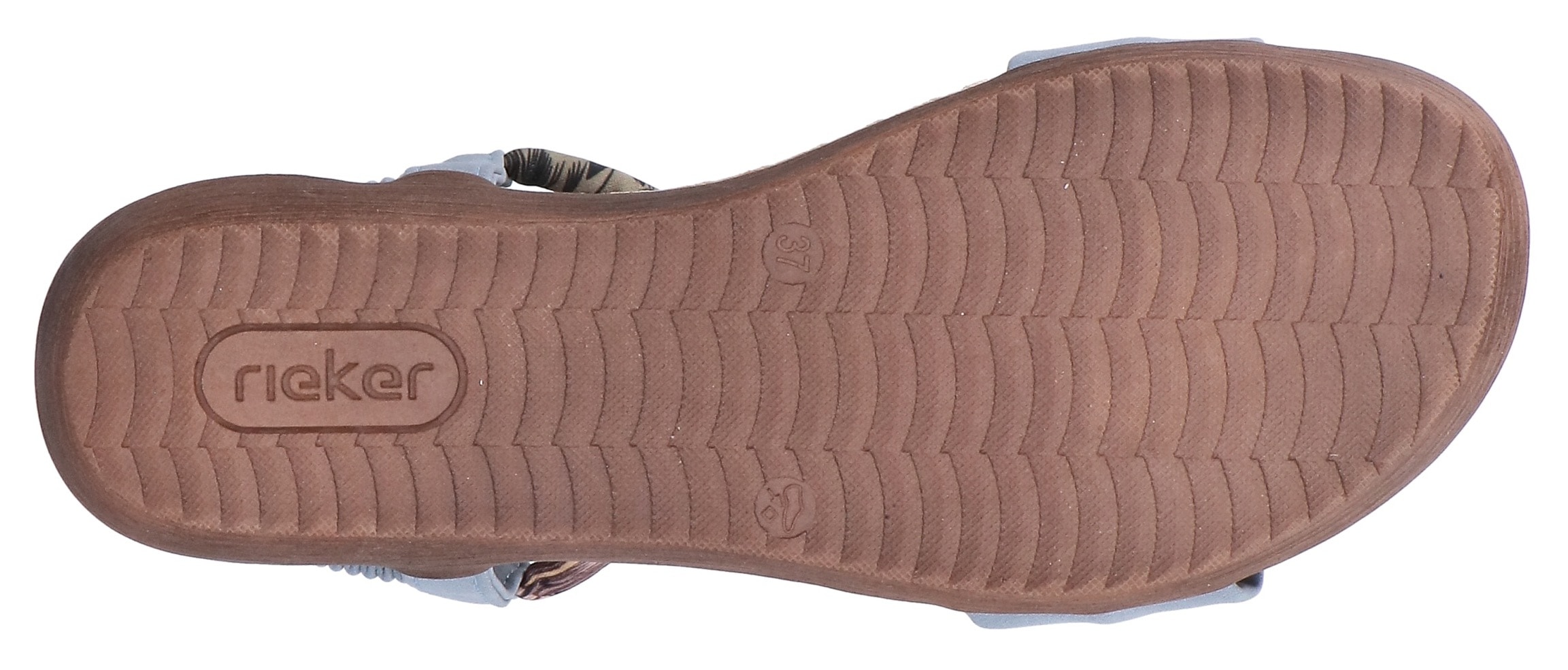 Rieker Sandale  Sommerschuh, Urlaubsschuh, Fersenriemchen mit Gummizug