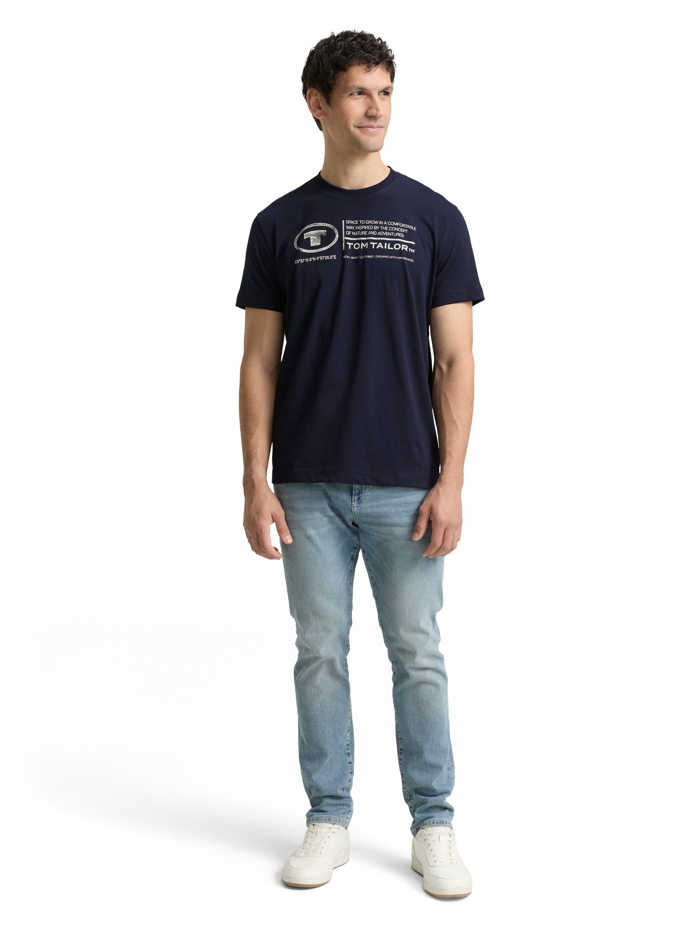 TOM TAILOR T-shirt imprimé »Tom Tailor Herren T-Shirt Frontprint«
