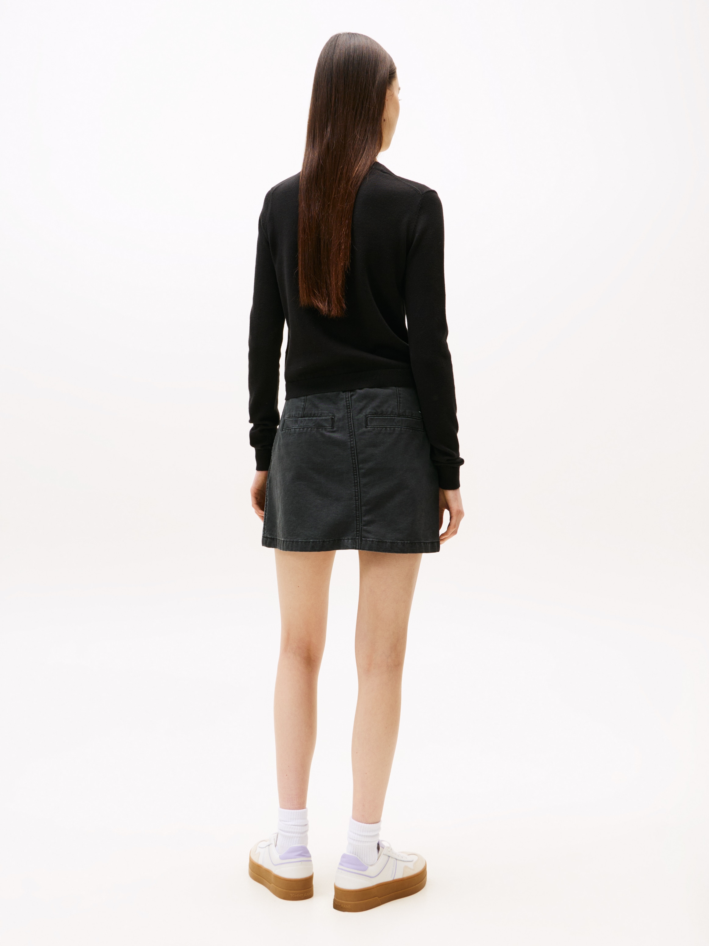 Tommy Jeans Strickjacke »TJW ESSENTIAL CREW NECK CARDIGAN« Baumwolle