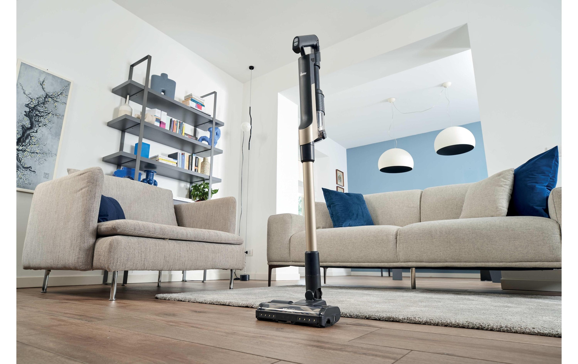 Hoover Akku-Hand-und Stielstaubsauger »HF210PP 11 Akku Trocken EPA Beutellos 1 l 165 W« 2-in-1-Stabstaubsauger mit ULTRA COMPACT X3-Technologie