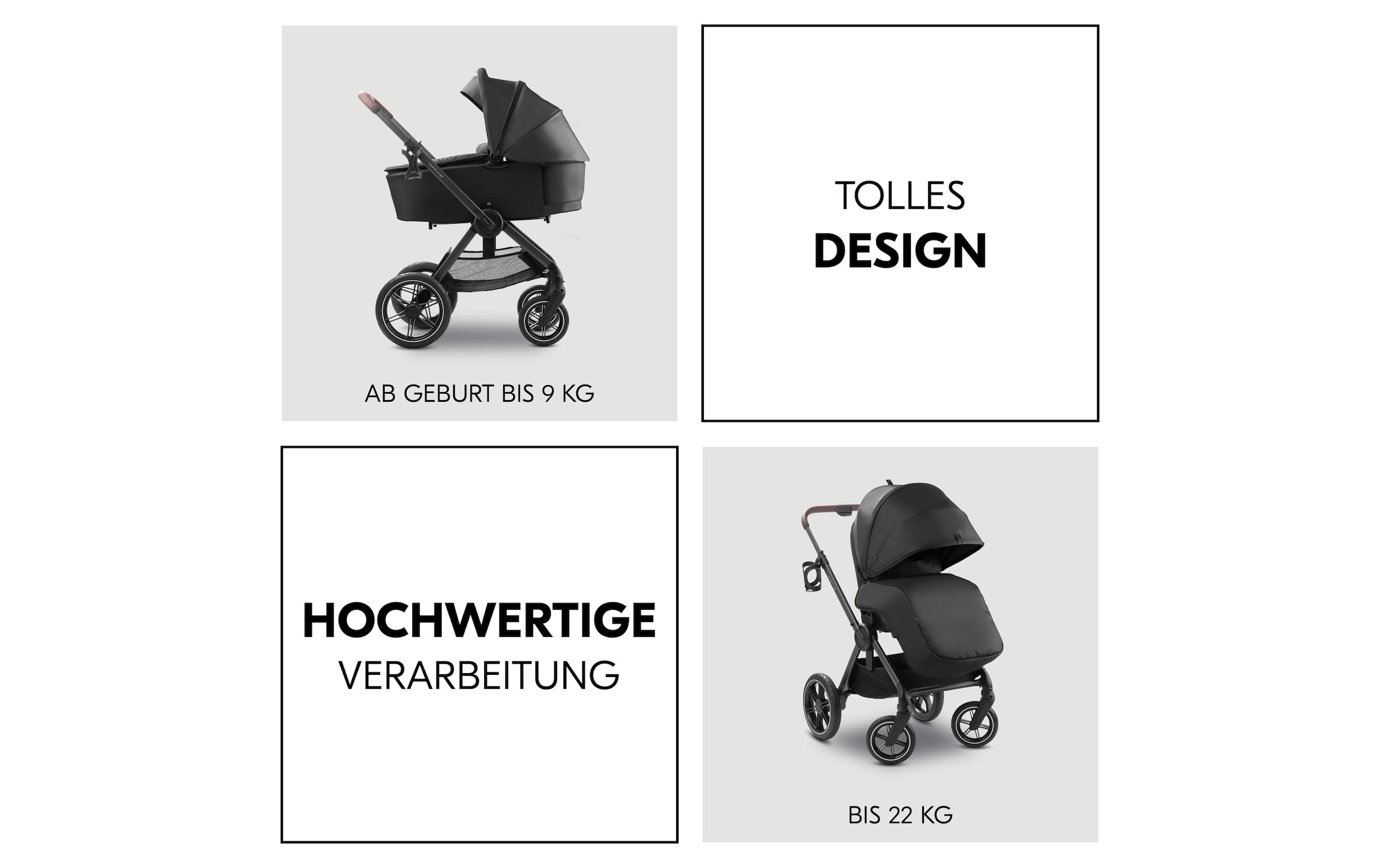 Hauck Kombi-Kinderwagen »Comfort N Care« 25 kg