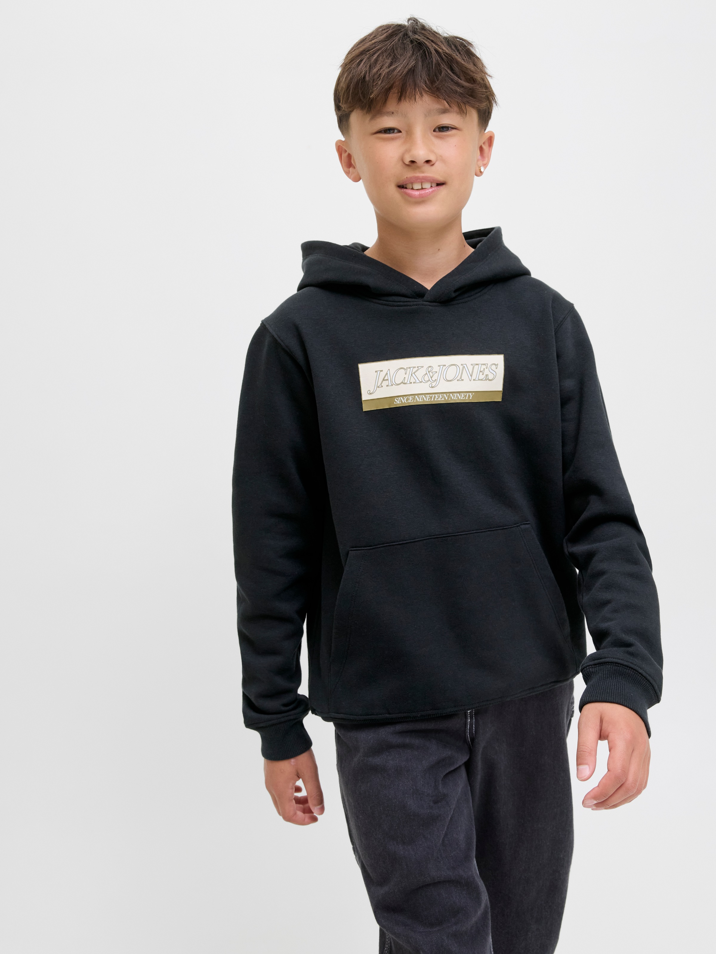 Jack & Jones Junior Sweat à capuche »JORINWOOD BLOCK BRANDING SWEAT NOOS JNR«