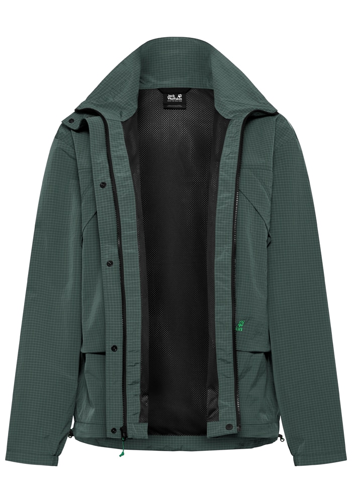 Jack Wolfskin Veste fonctionnelle »FIND THE WILD JKT W« avec col montant haut, coupe-vent, respirant, longueur couvrant les fesses