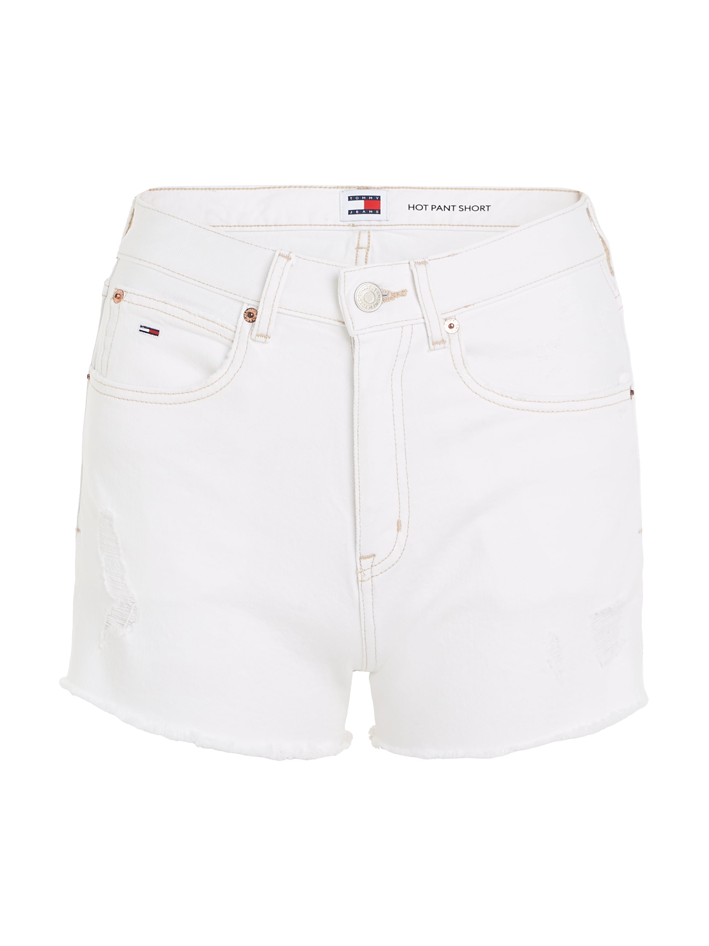 Tommy Jeans Short »HOT PANT BH0199«  mit Destroyed Effekten & ausgefranstem Saum