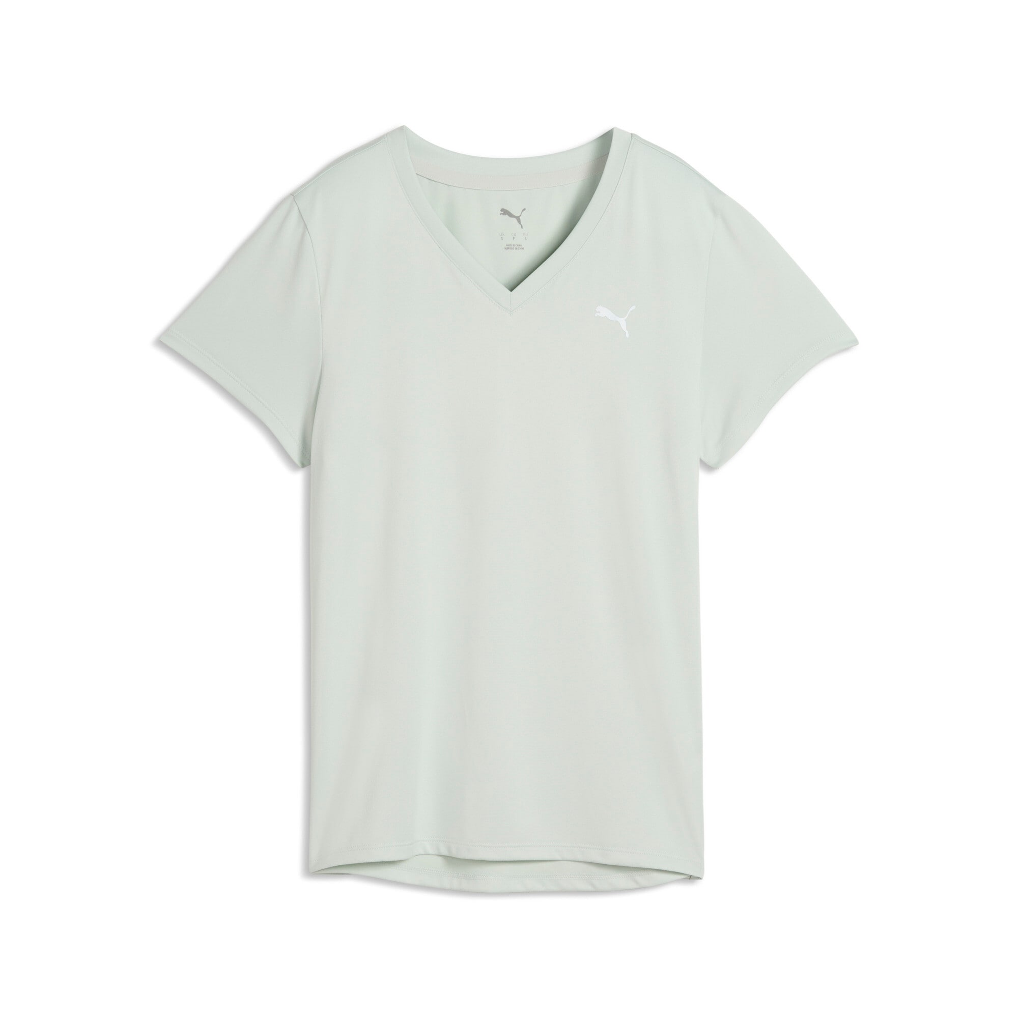 PUMA Trainingsshirt »W TAD ESSENTIAL VNECK TEE« mit DryCELL-Technologie, körperbetonter V-Ausschnitt, Kurzarmdesign