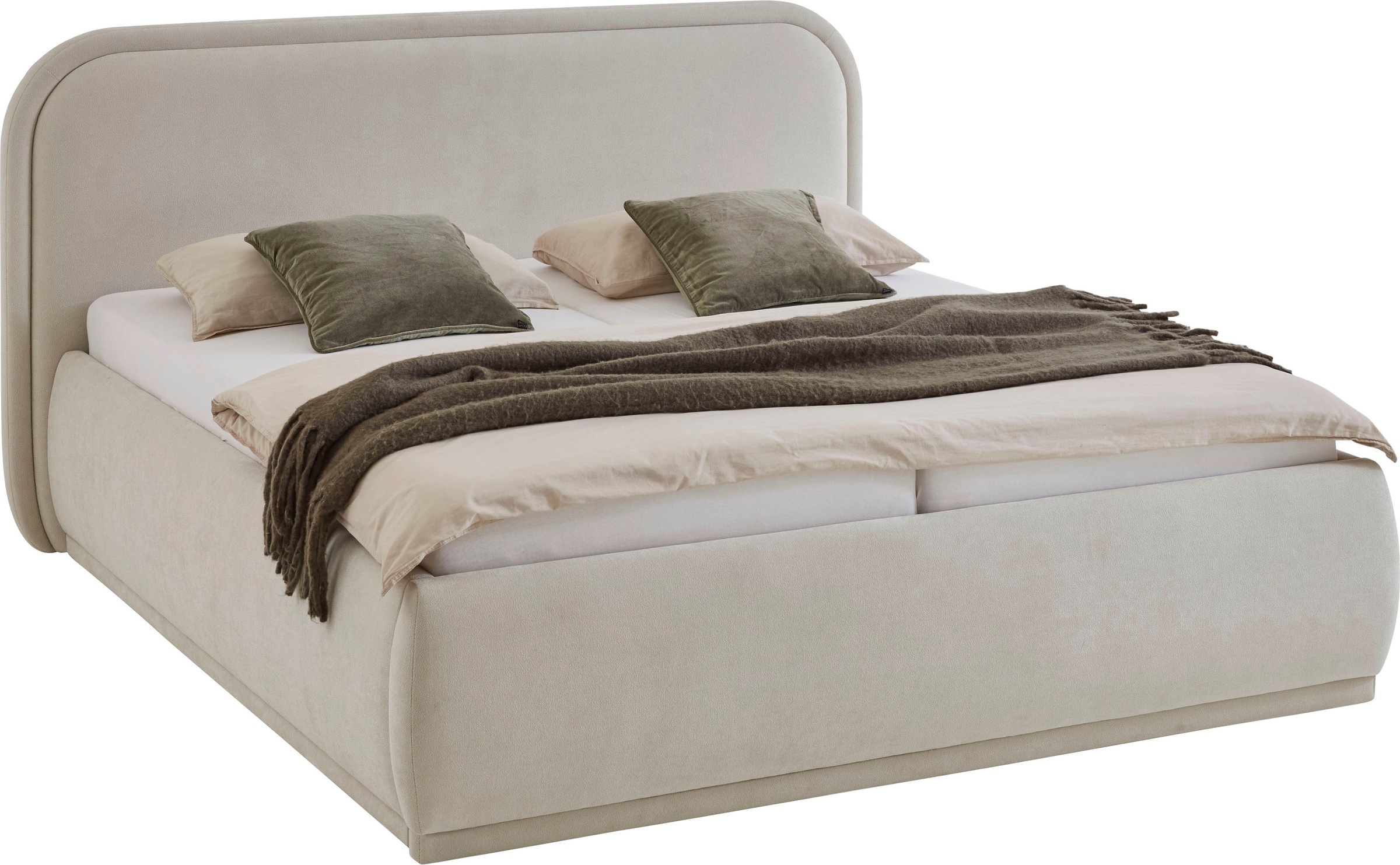 meise.möbel Lit rembourré »SOMA erhältlich in den Breiten 160 & 180cm, wahlweise mit Bettkasten« disponible en plusieurs couleurs