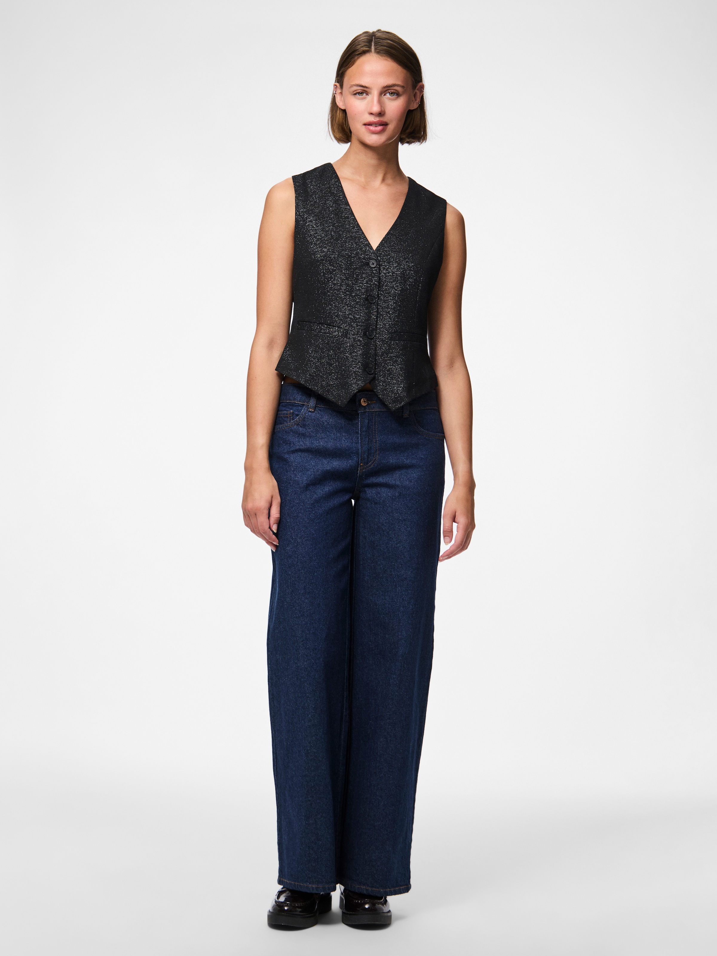 pieces Gilet de costume »PCBOSELLA GLITTER VEST NOOS«