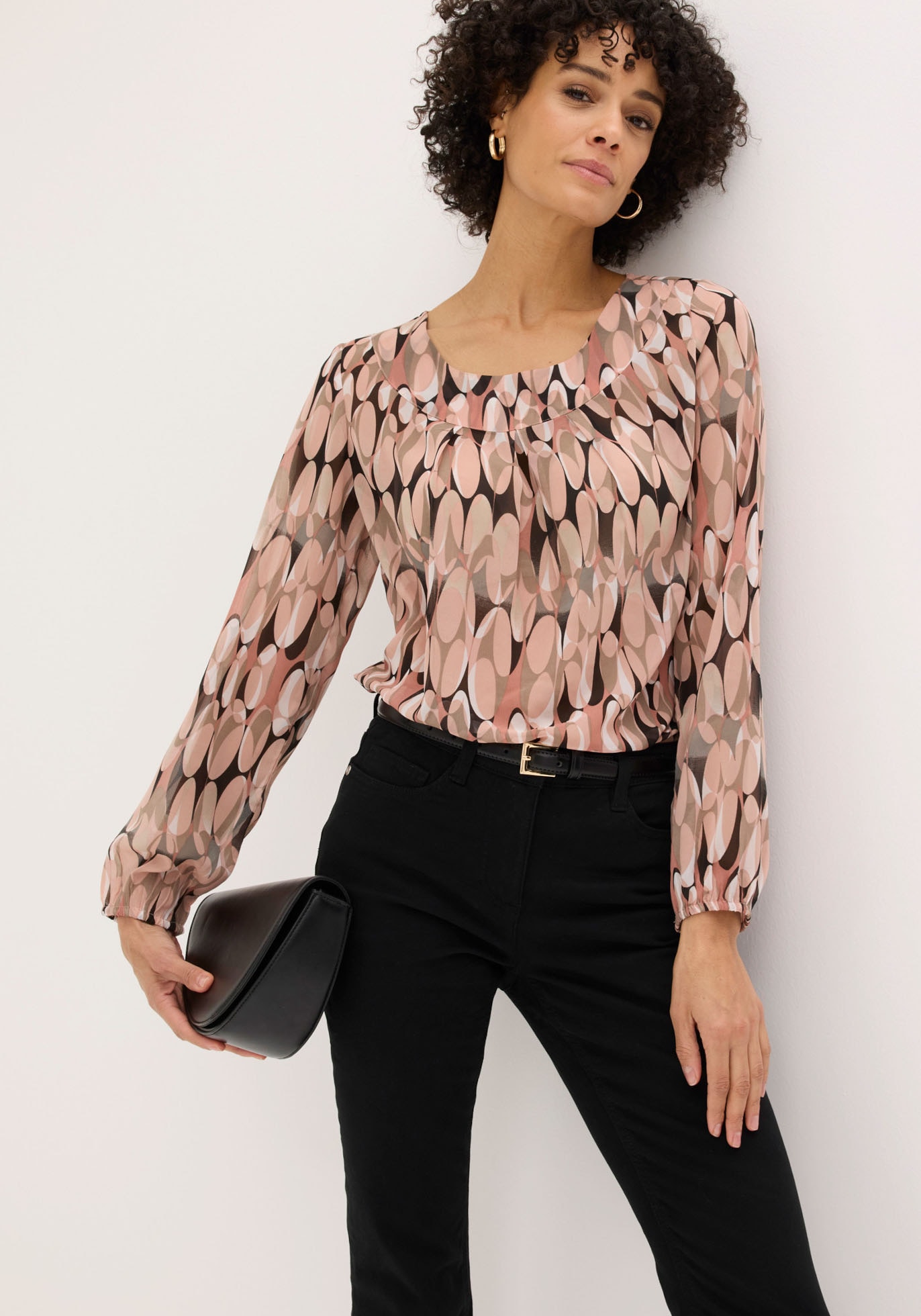 bonprix Pantalon stretch  longueur 7/8, coupe étroite, en majorité coton