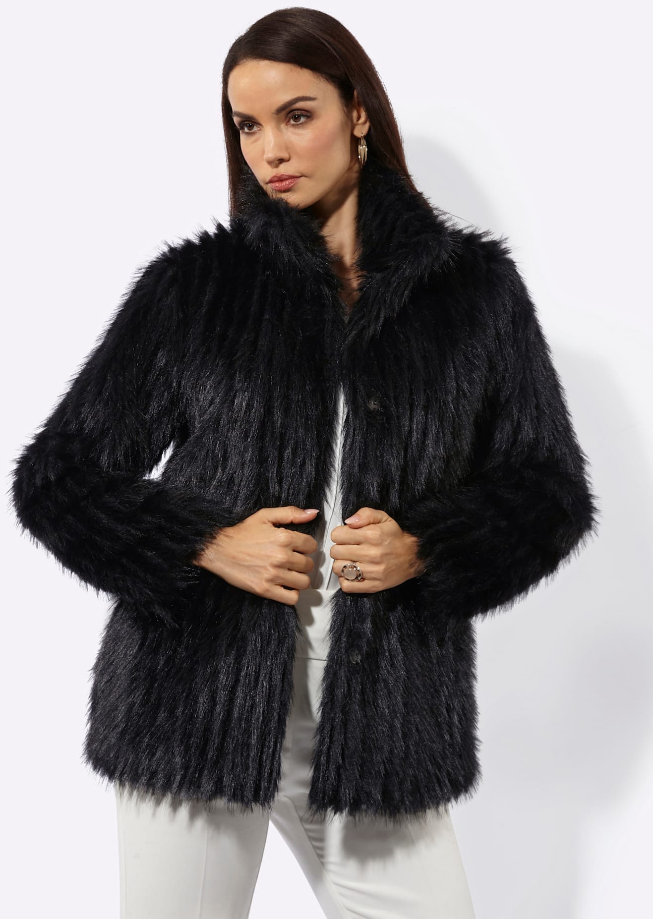 Mainpol Veste en fausse fourrure
