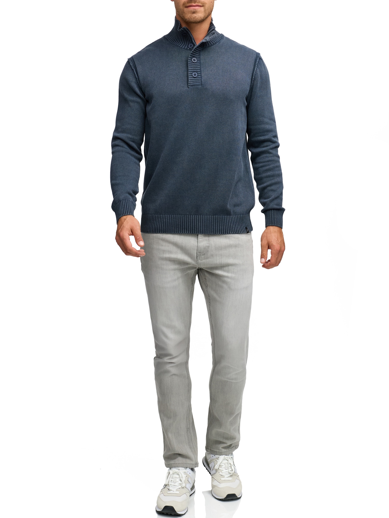 Indicode Strickpullover »INNiels ½ Placket«