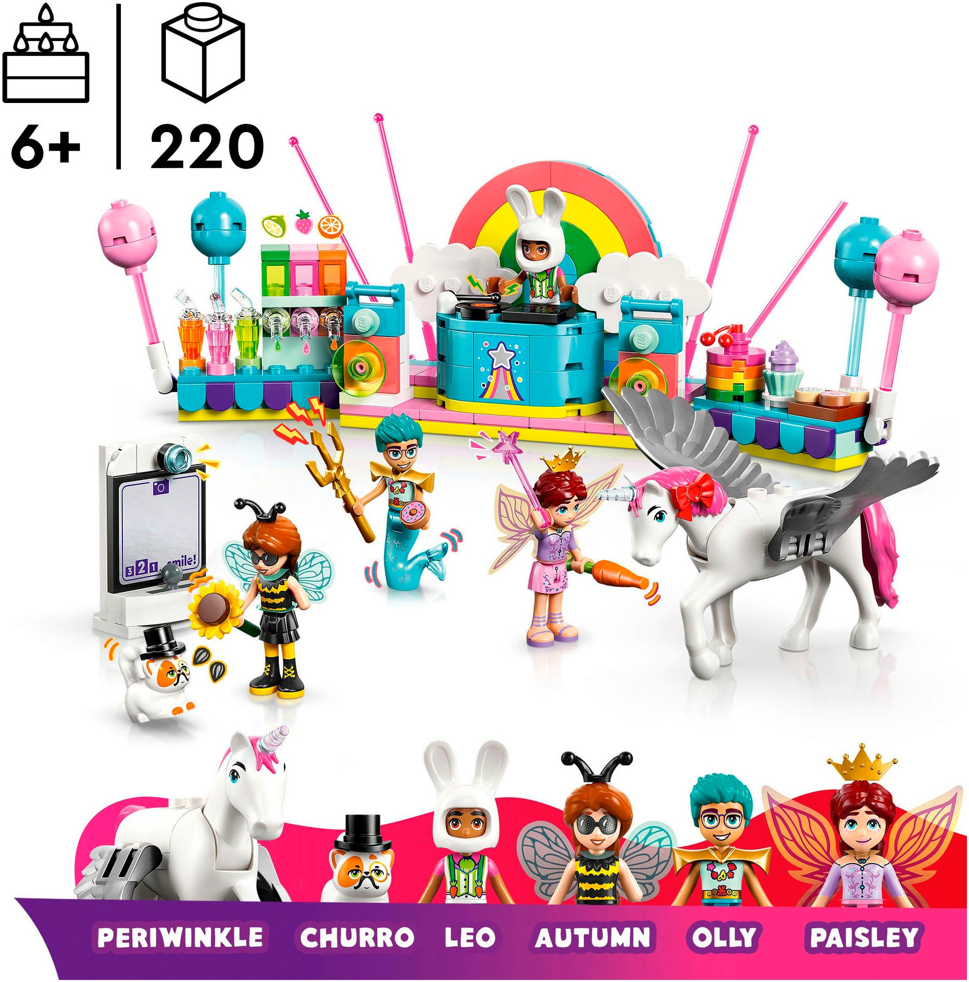 LEGO® Pions de construction »Kostümparty mit Einhorn und Fee (42661), LEGO Friends« Made in Europe
