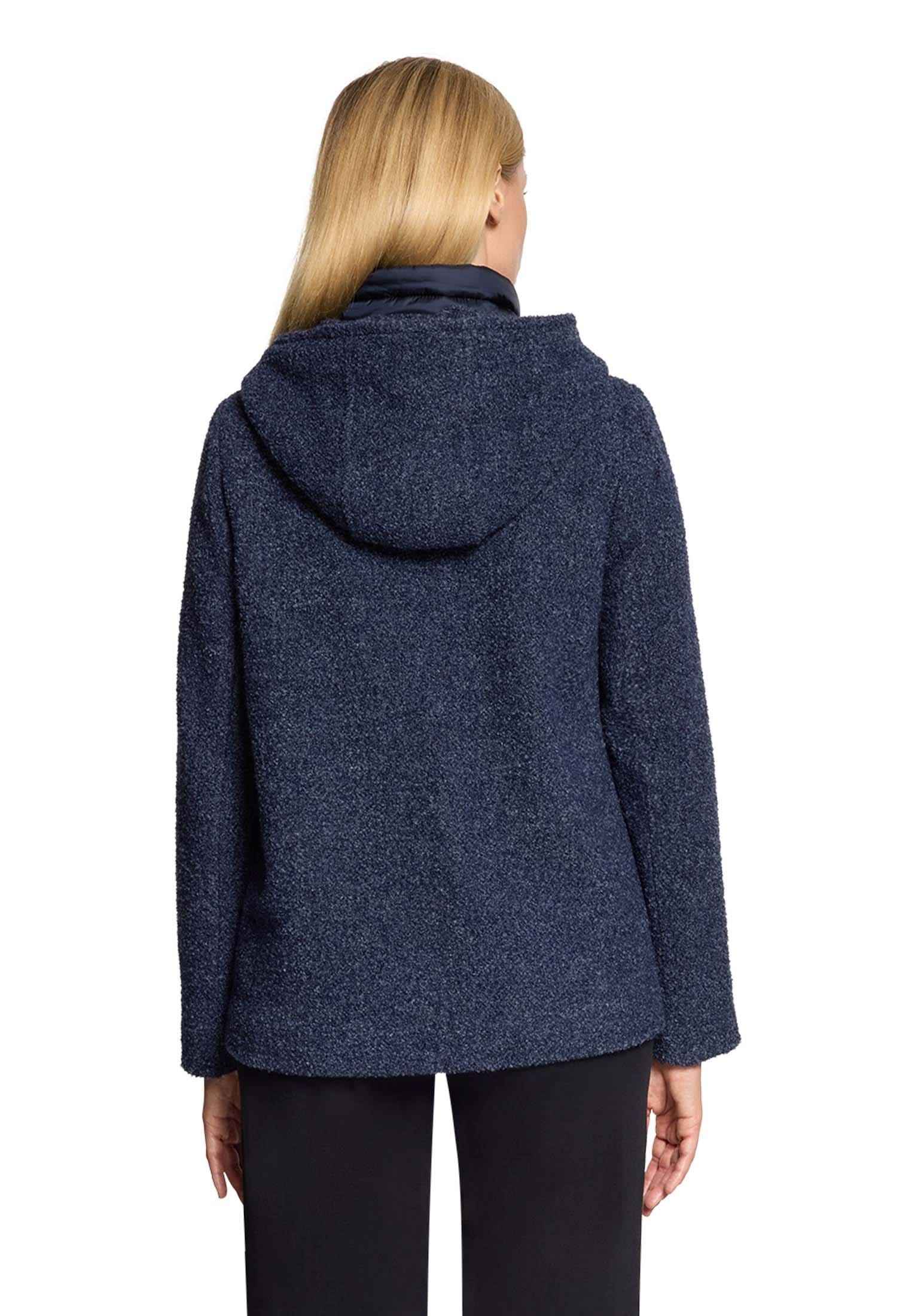 Gil Bret Wolljacke ohne Kapuze 2 in 1 Optik mit Knopf-Verschluss