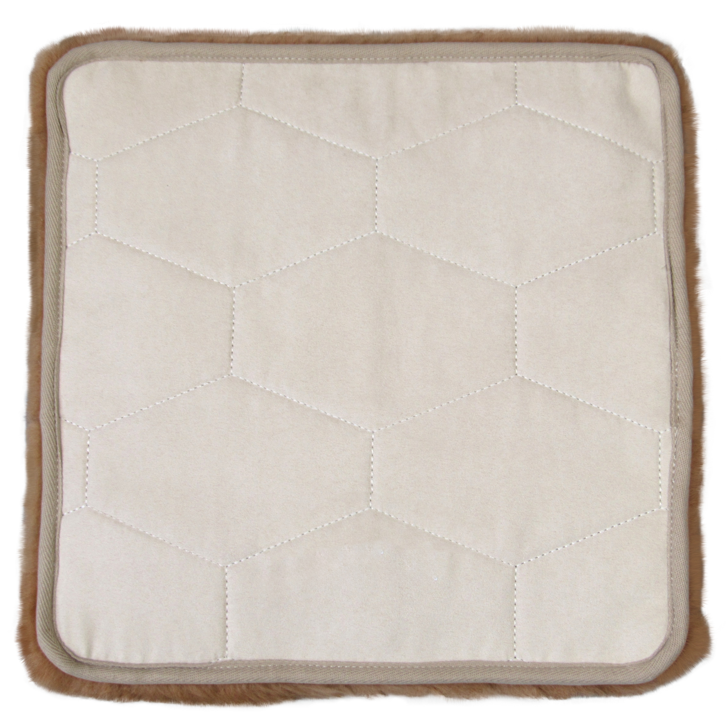 Heitmann Felle Sitzkissen »Lammfell Patchwork« Sitzauflage, eckig, 35x35 cm, echtes Lammfell, weich & kuschelig