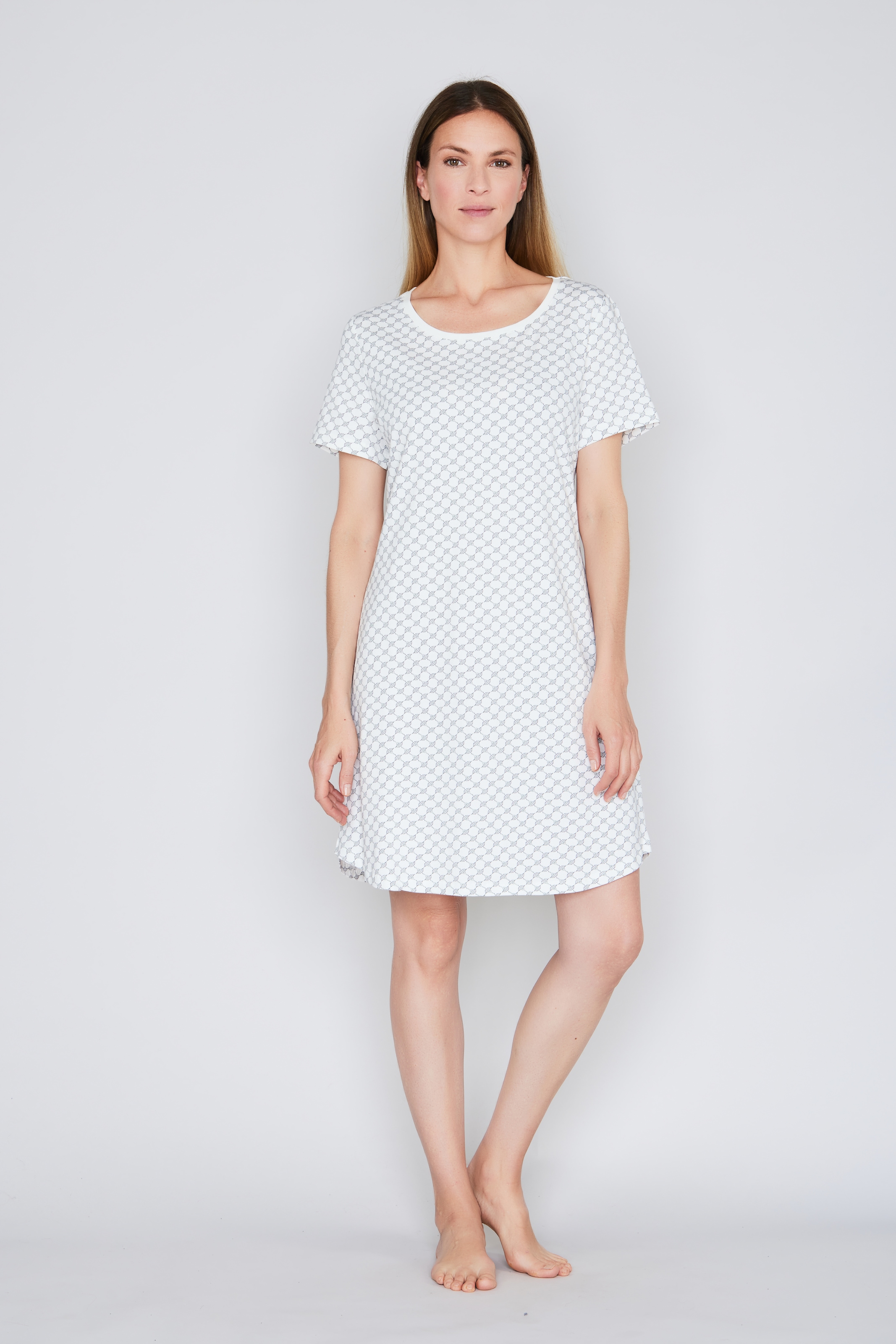 JOOP! Chemise de nuit »Cosy« mit Cornflower-Alloverprint