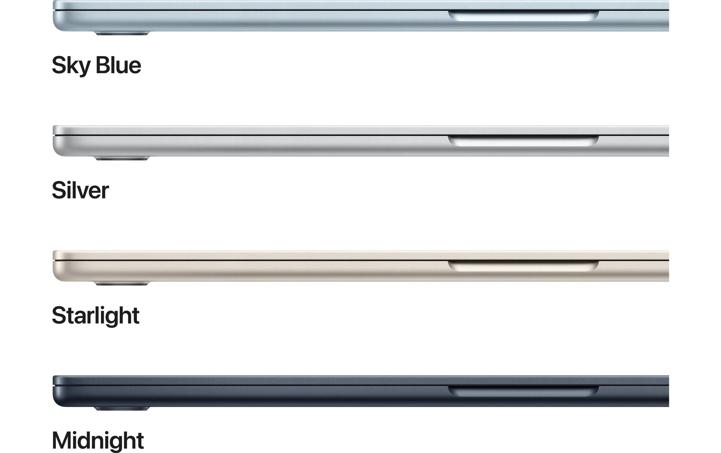 Apple Ordinateur portable »MacBook Air 15 2026 M5 10C GPU« 38,862 cm / 15,3 ″ Apple M5 512 Go SSD Integrierte NPU (Neural Processing Unit)