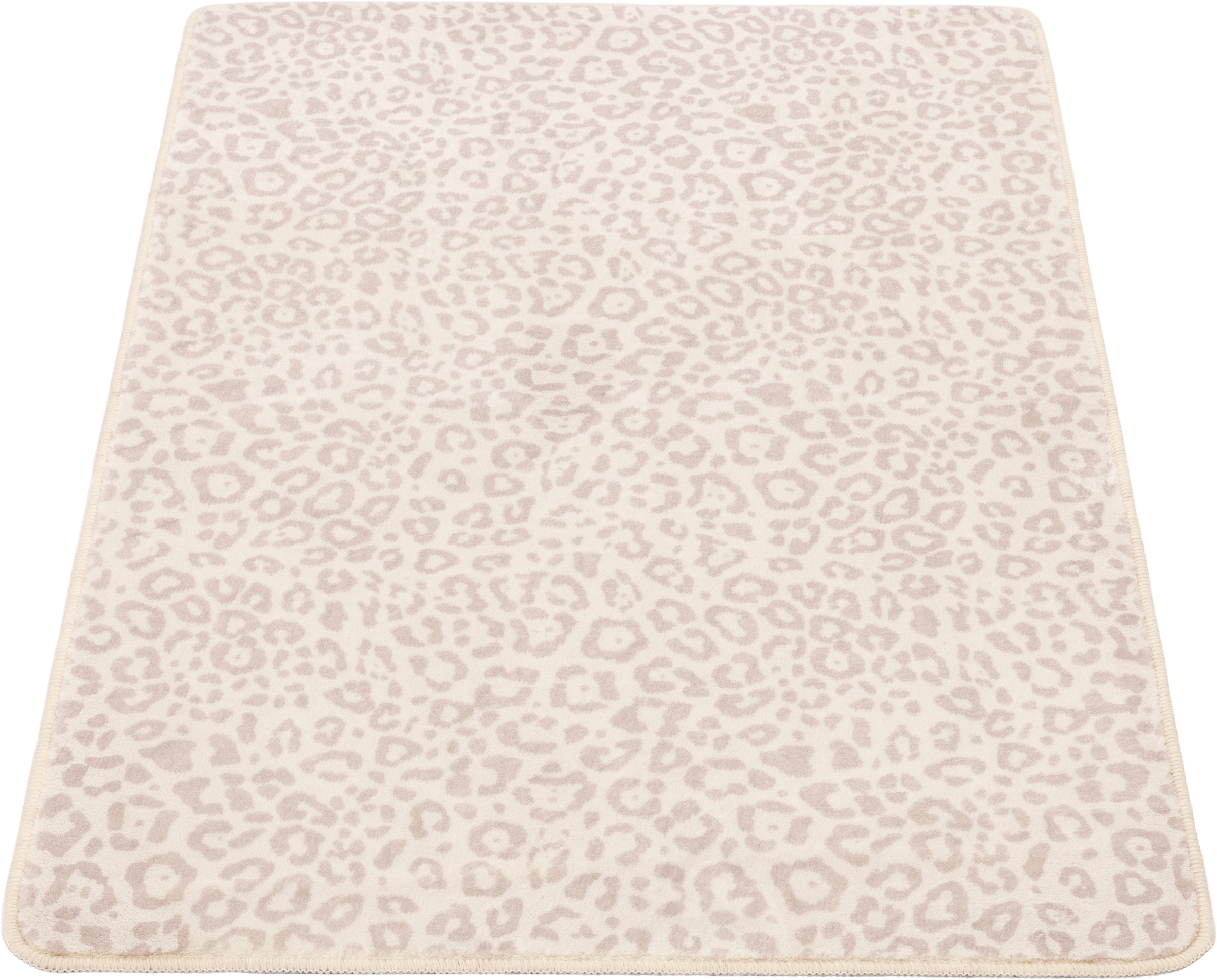 Gino Falcone Tapis de bain »Aquata GF-171, Badvorleger, Badezimmer Teppich« Höhe 7 mm revêtement antidérapant compatible chauffage au sol Tapis de salle de bain, imprimé, motif léopard, rectangulaire