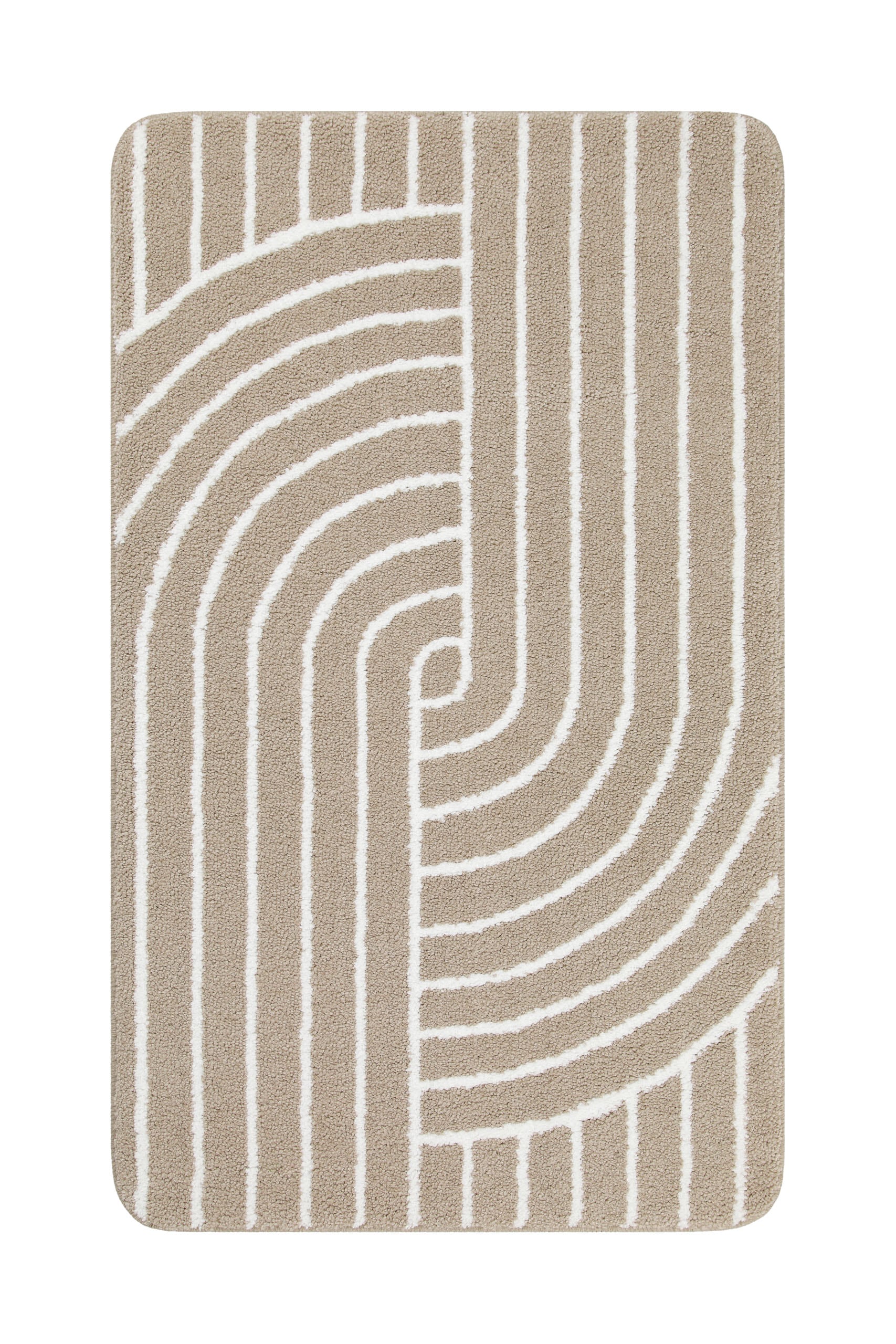 Wecon home Basics Tapis de bain »Hilda« Höhe 15 mm lavable, antidérapant, résistant, facile d'entretien avec motif rétro