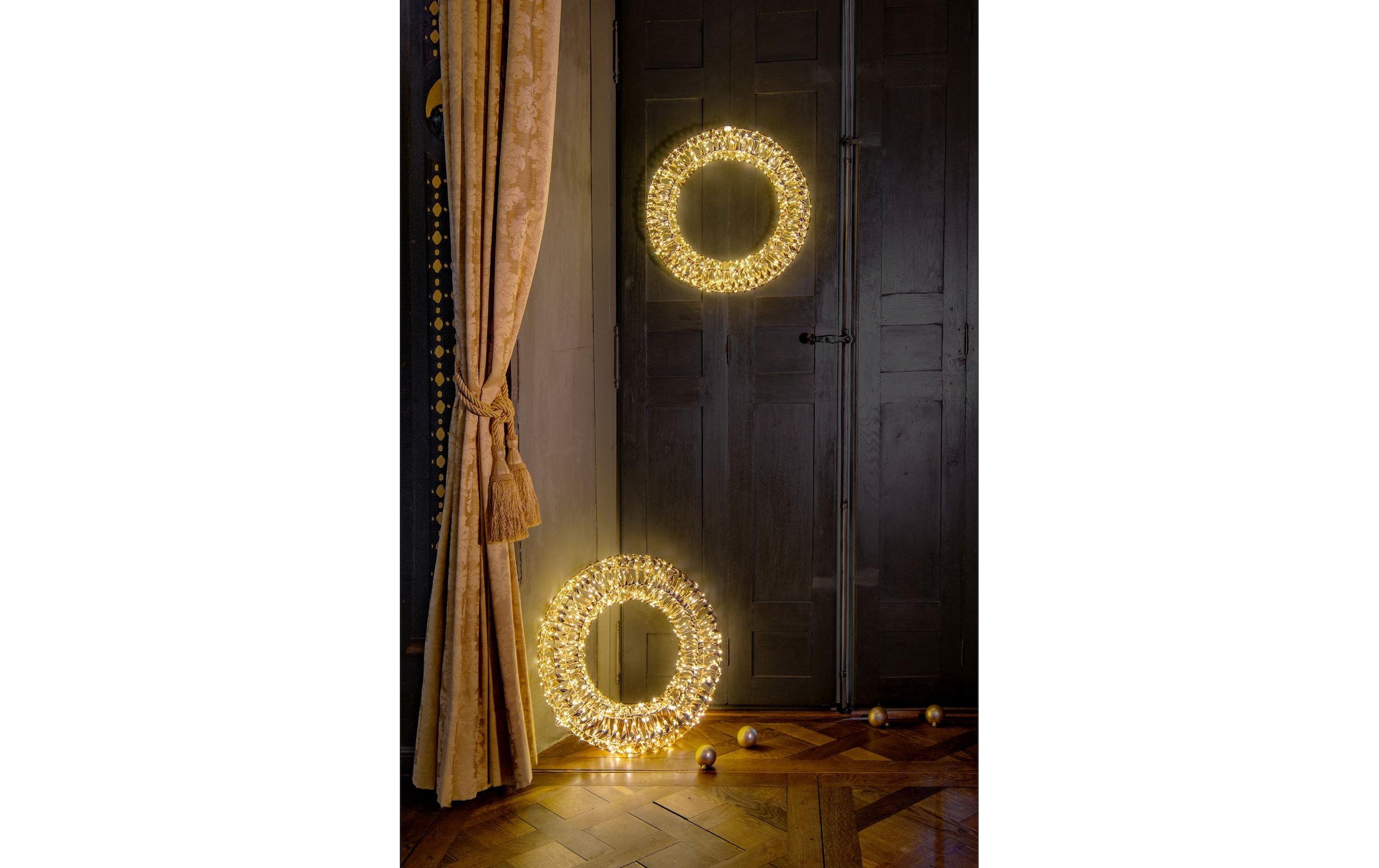 STT LED Dekofigur »wreath, 50« Warmweiss