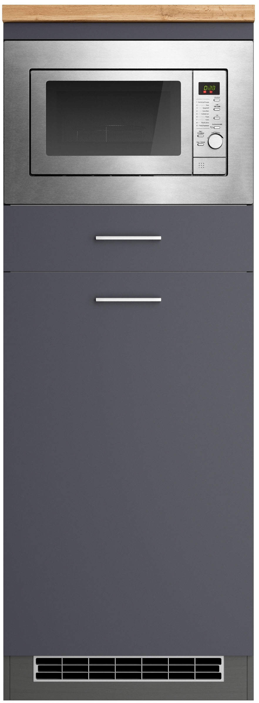 KOCHSTATION Four/réfrigérateur encastrable »KS-Milan« Aménagement micro-ondes-réfrigérateur 60 cm, mat ou brillant