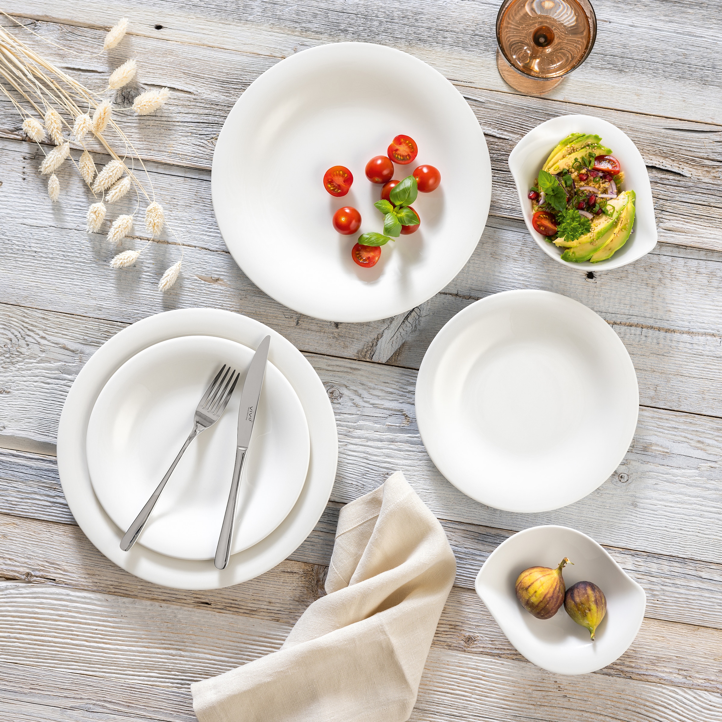like. by Villeroy & Boch Geschirr-Set »Essential Dinner-Set« Premium Porzellan
