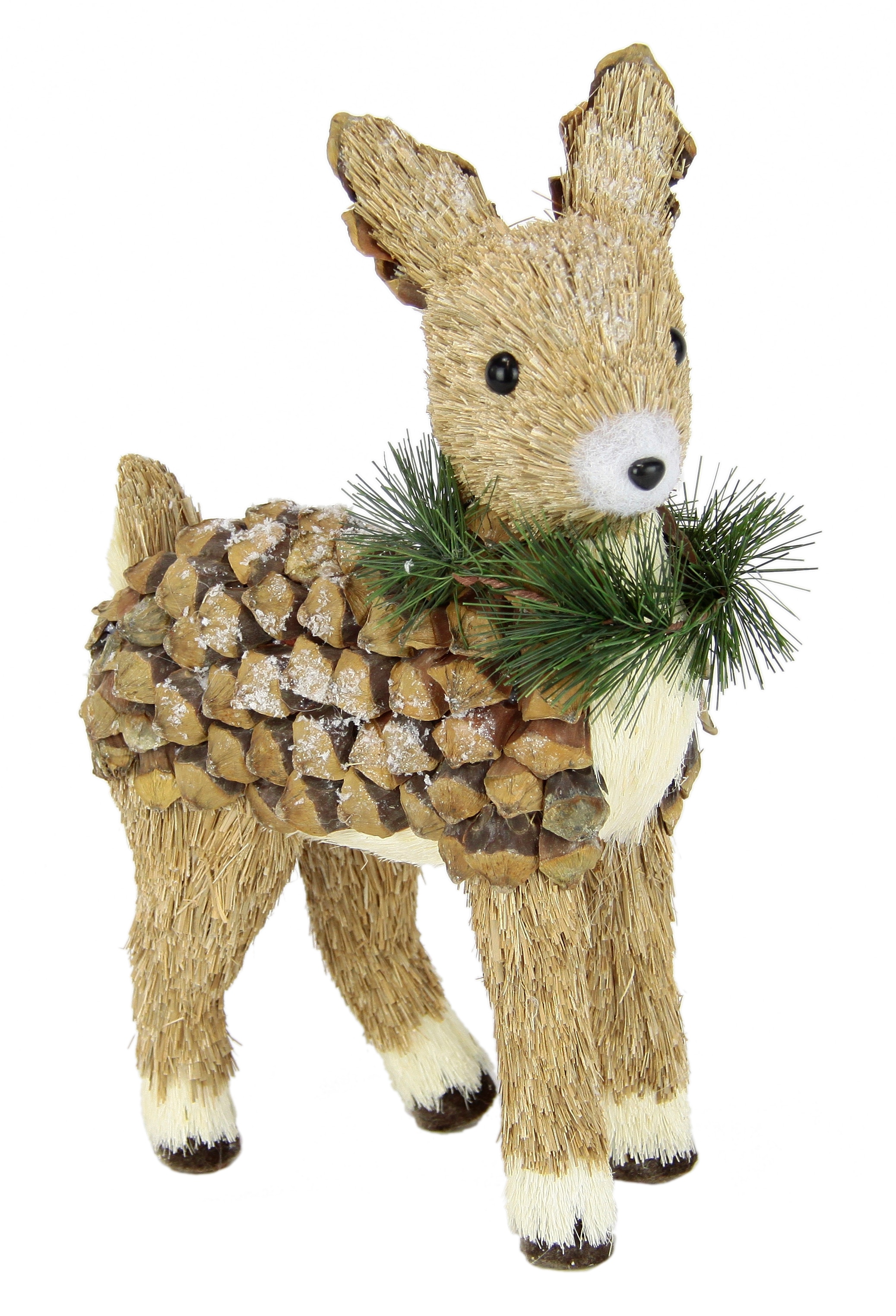 I.GE.A. Figurine de décoration »Reh aus Bast« Dekoration Geschenk Dekorative Dekoobjekt Ornamente Tierfigur Dekotier