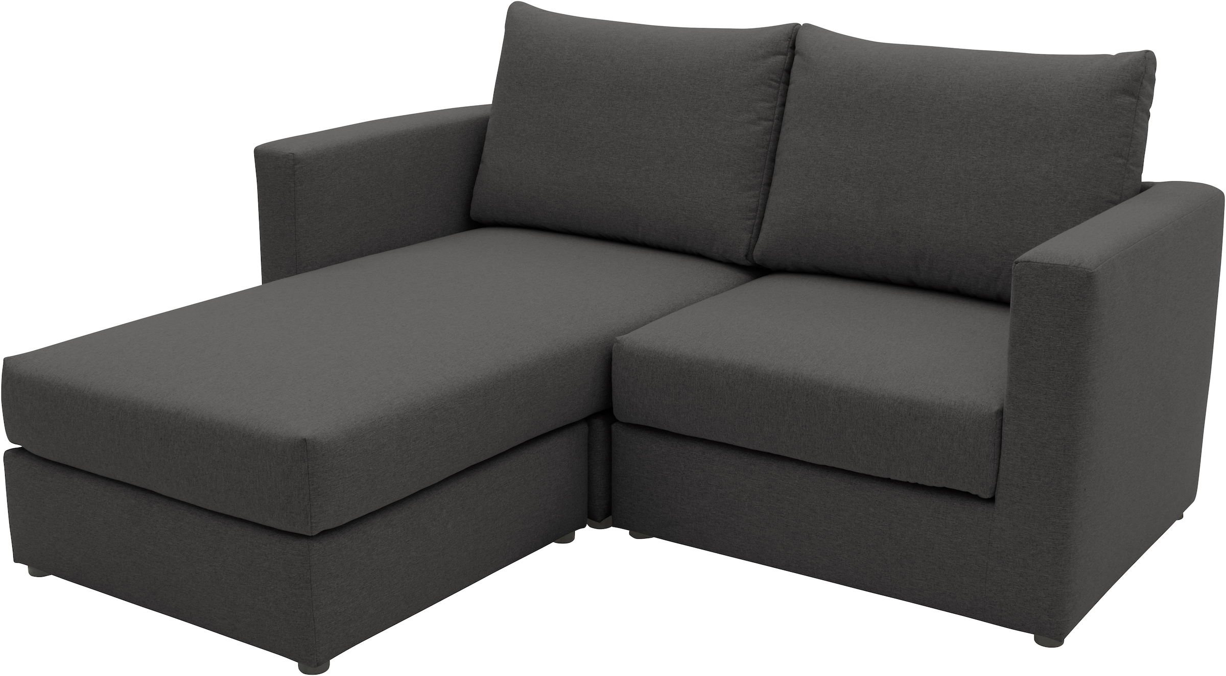 DOMO collection 2-places »Bibury smartes, modulares Ecksofa aus Sofa & Hocker mit Schlaffunktion« Sitzfläche mit Federkern, inkl. 2 Rückenkissen