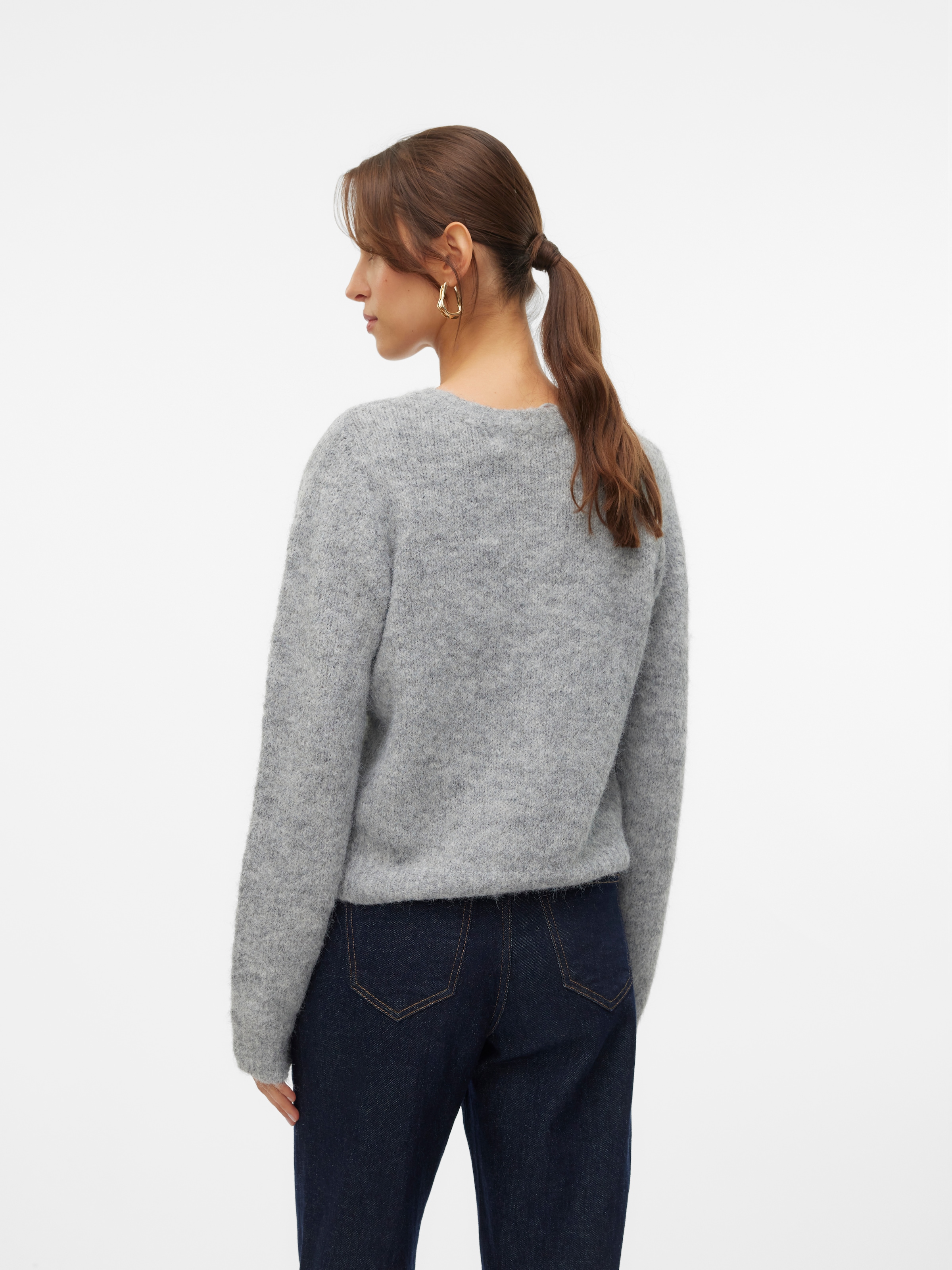 Vero Moda Strickjacke »VMNOVAH LS O-NECK BUTTON CARDI GA NOOS«
