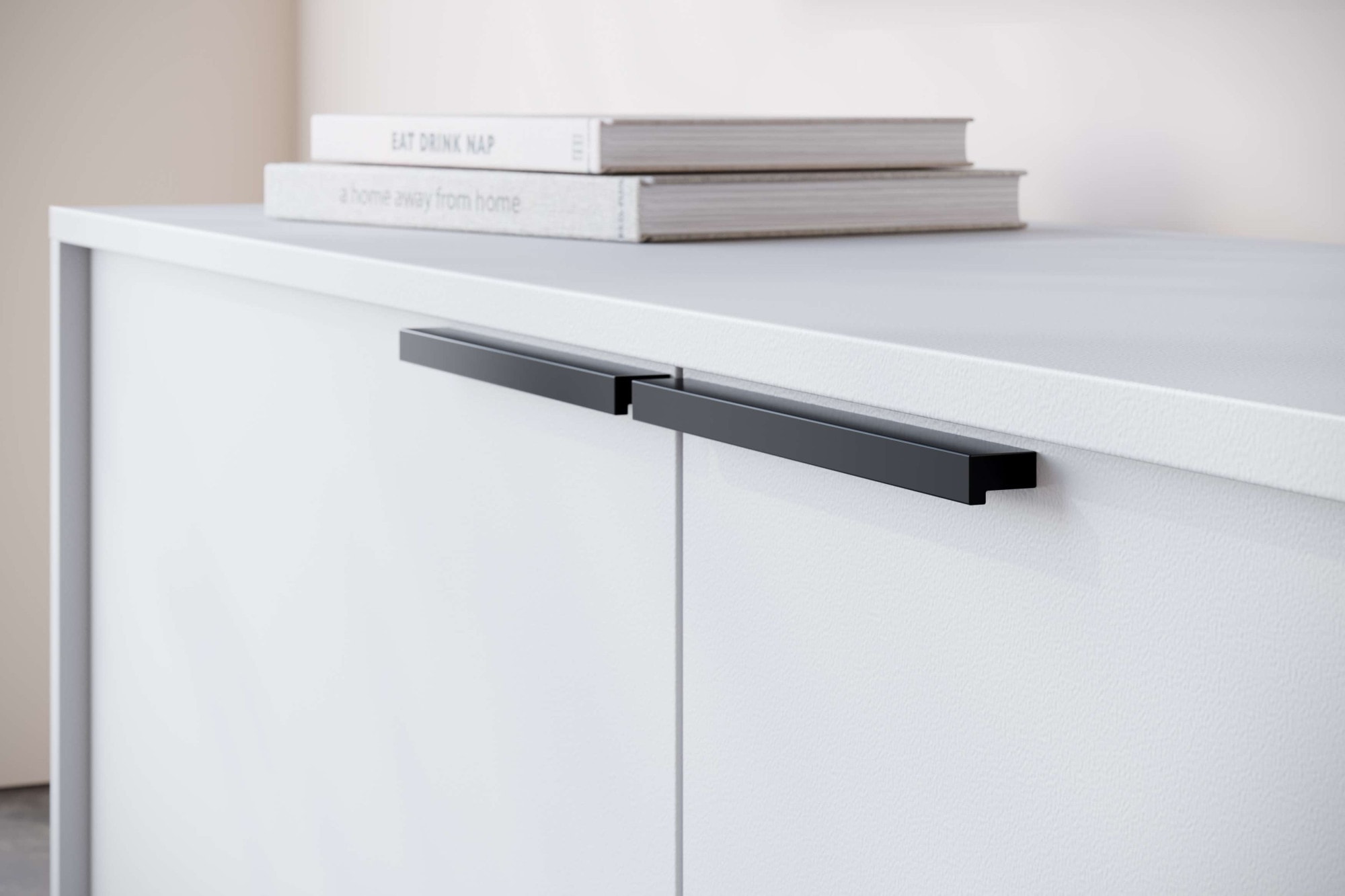 GOODproduct Lowboard »Dinant« TV-Kommode mit 2 Klappen, Kabeldurchführung, Breite 150 cm, Höhe 50 cm