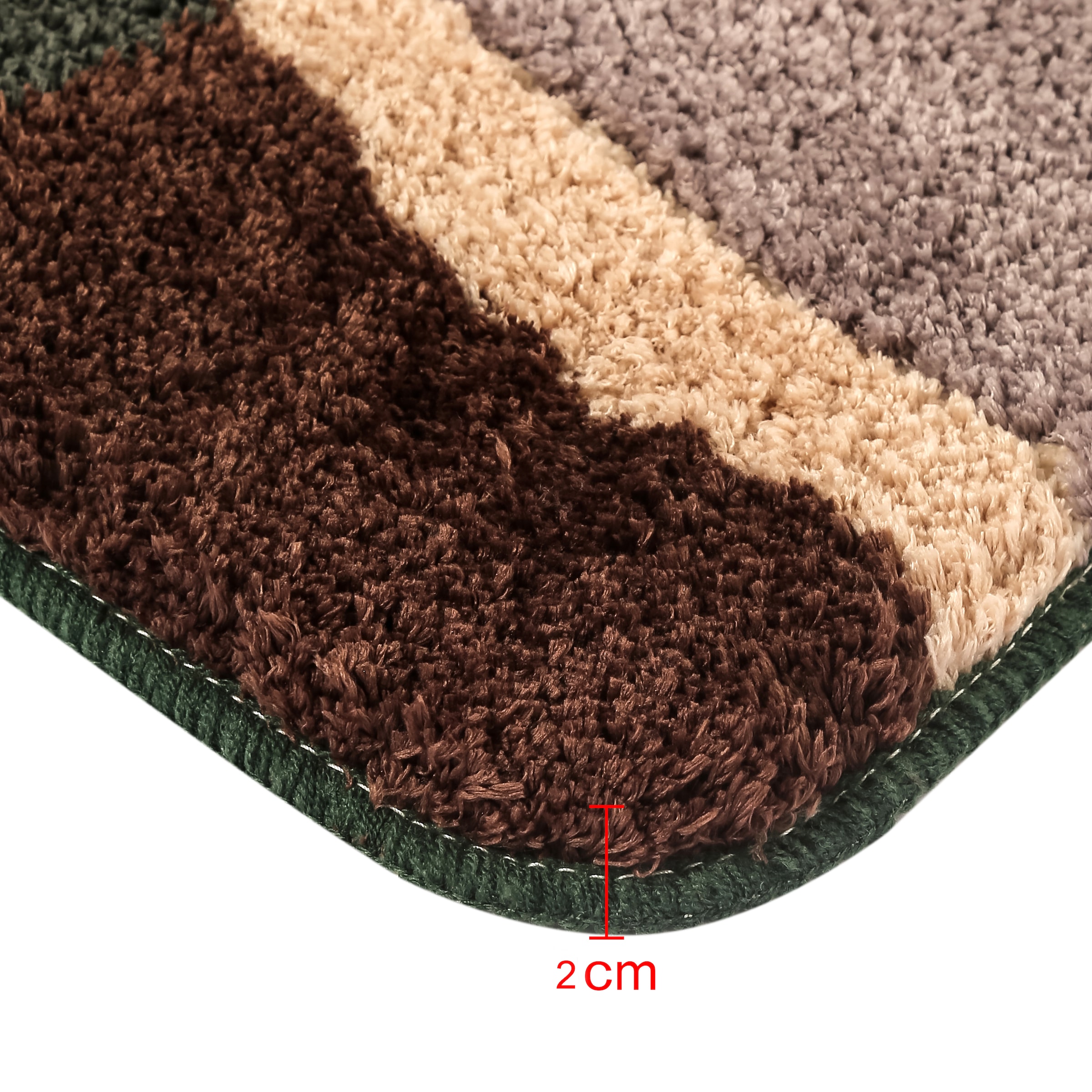 my home Tapis de bain »Belio, Badvorleger, Badezimmer Teppich« Höhe 20 mm Badematte, Badteppich, Badematten auch als 2 tlg. Set erhältlich, bunt