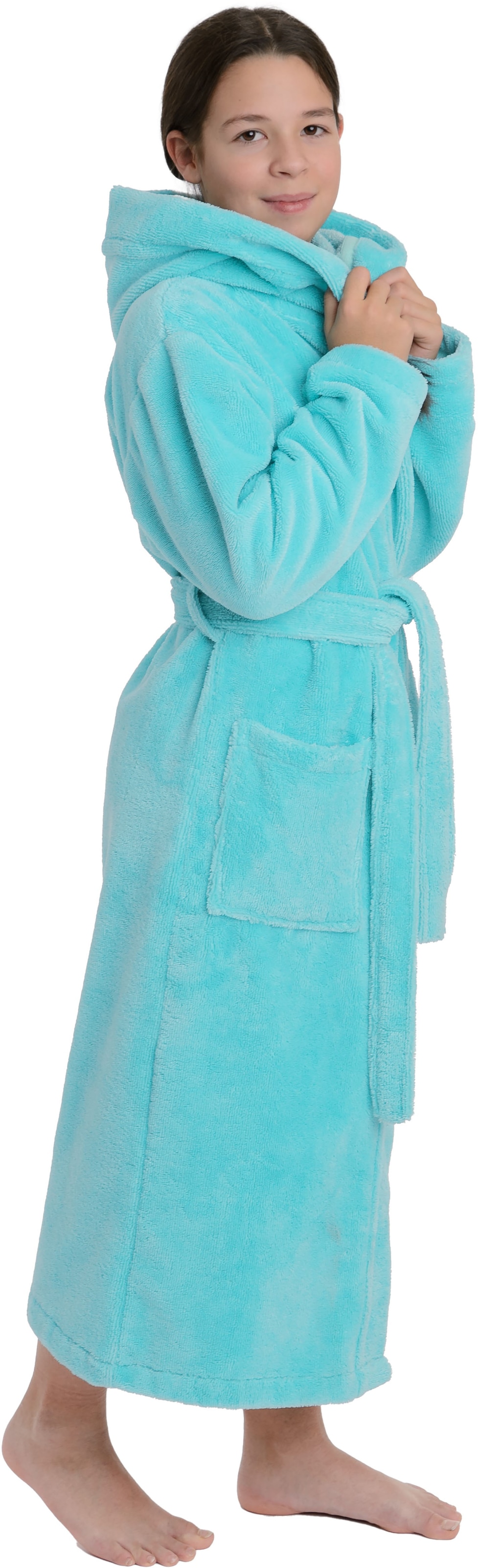 Wewo fashion Peignoir de bain pour enfants »8514« 1 cuis tlg., mit kuscheliger Kapuze