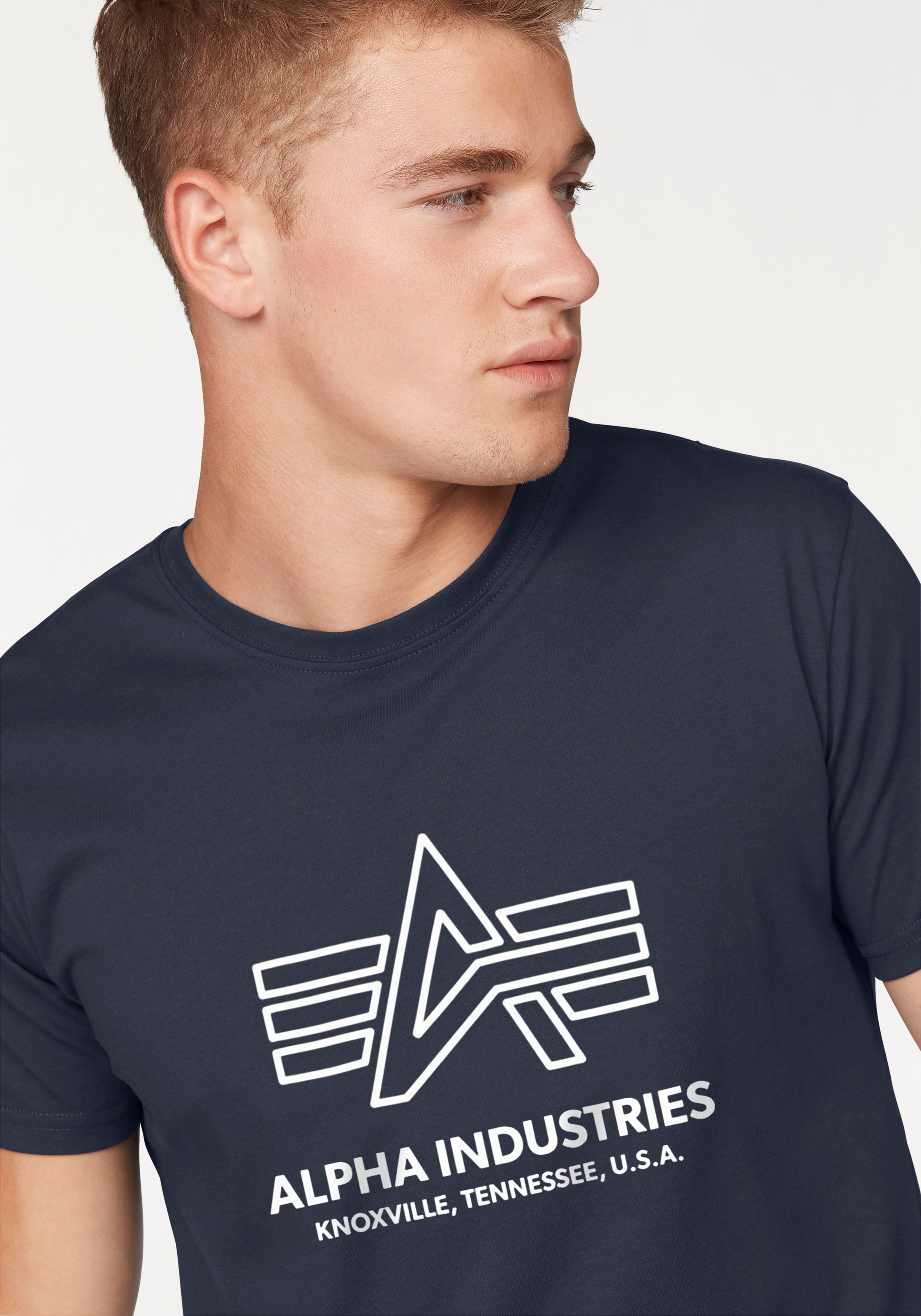 Alpha Industries Shirt à col rond »Logo Print T«