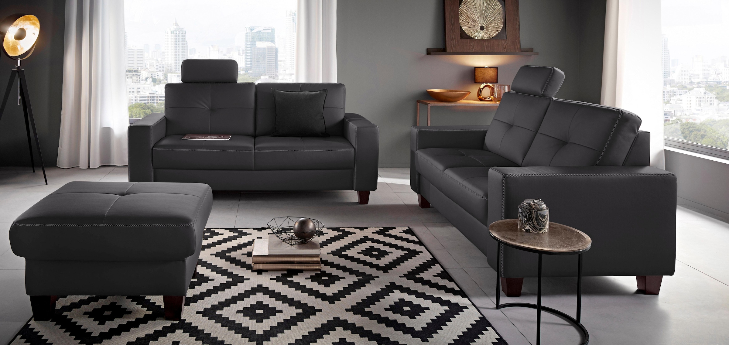 Home affaire 2,5-places »Varese« mit Kreuznaht und Federkern