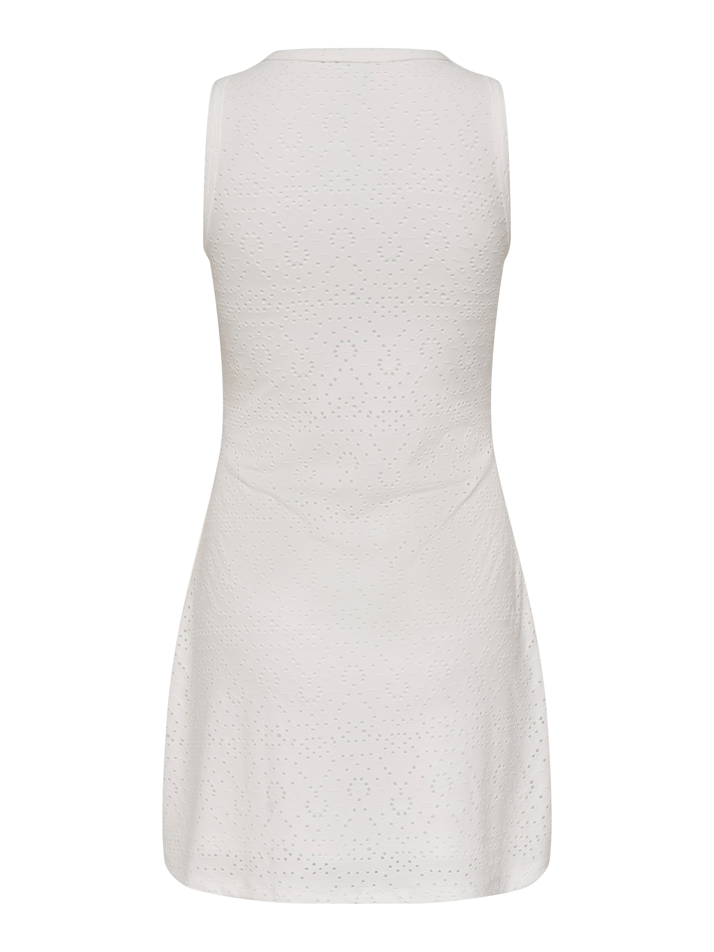 ONLY Robe en dentelle »ONLSMILLA S/L V-NECK DRESS JRS« Materialmix, regular fit, V-Ausschnitt