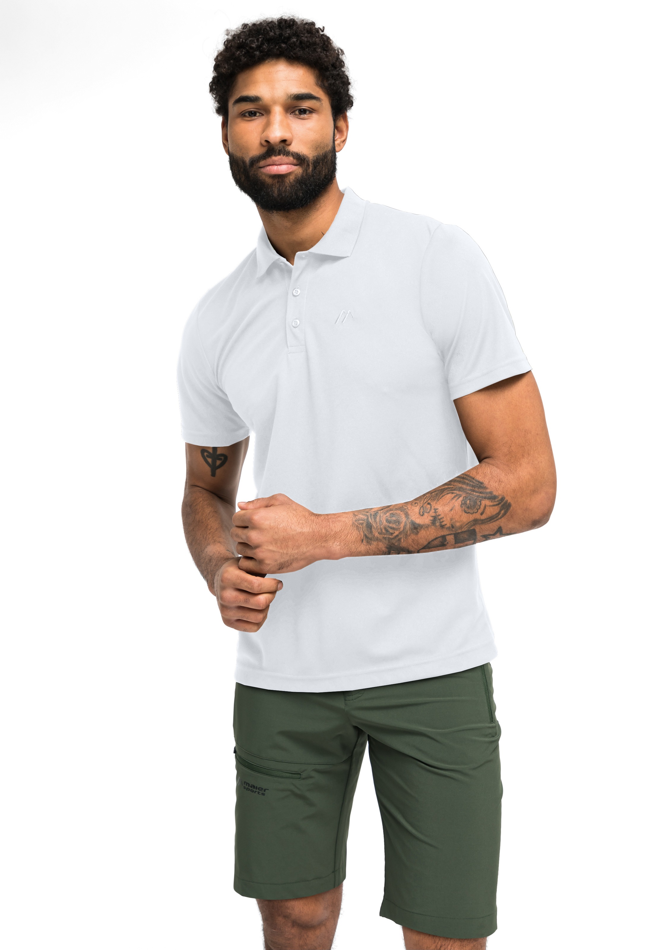 Maier Sports Poloshirt »Ulrich« Herren Polo kurzarm, leichtes Shirt, Funktionsshirt mit Kragen Reg Fit