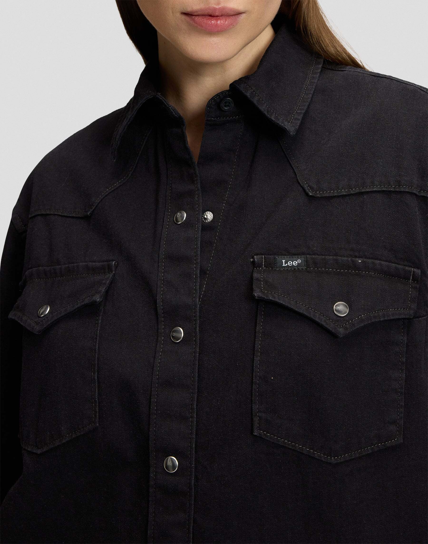 Lee® Blouse en jean »Lee Jeanshemd Essential Western«