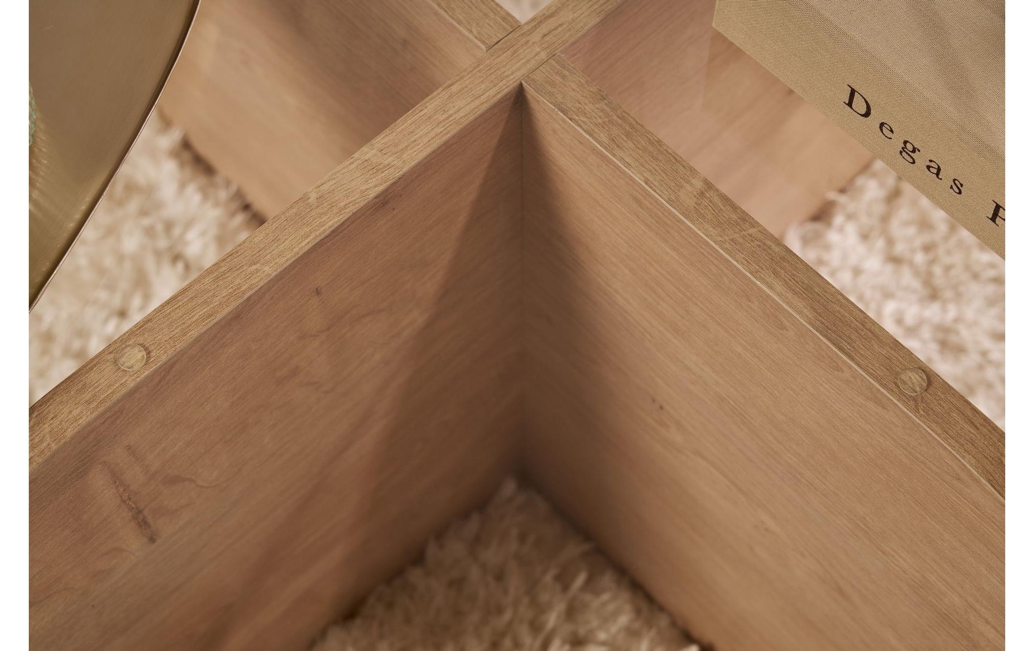 WOODY FASHION Table basse »Aeris 75 x 35 cm« Runder Couch- und Beistelltisch