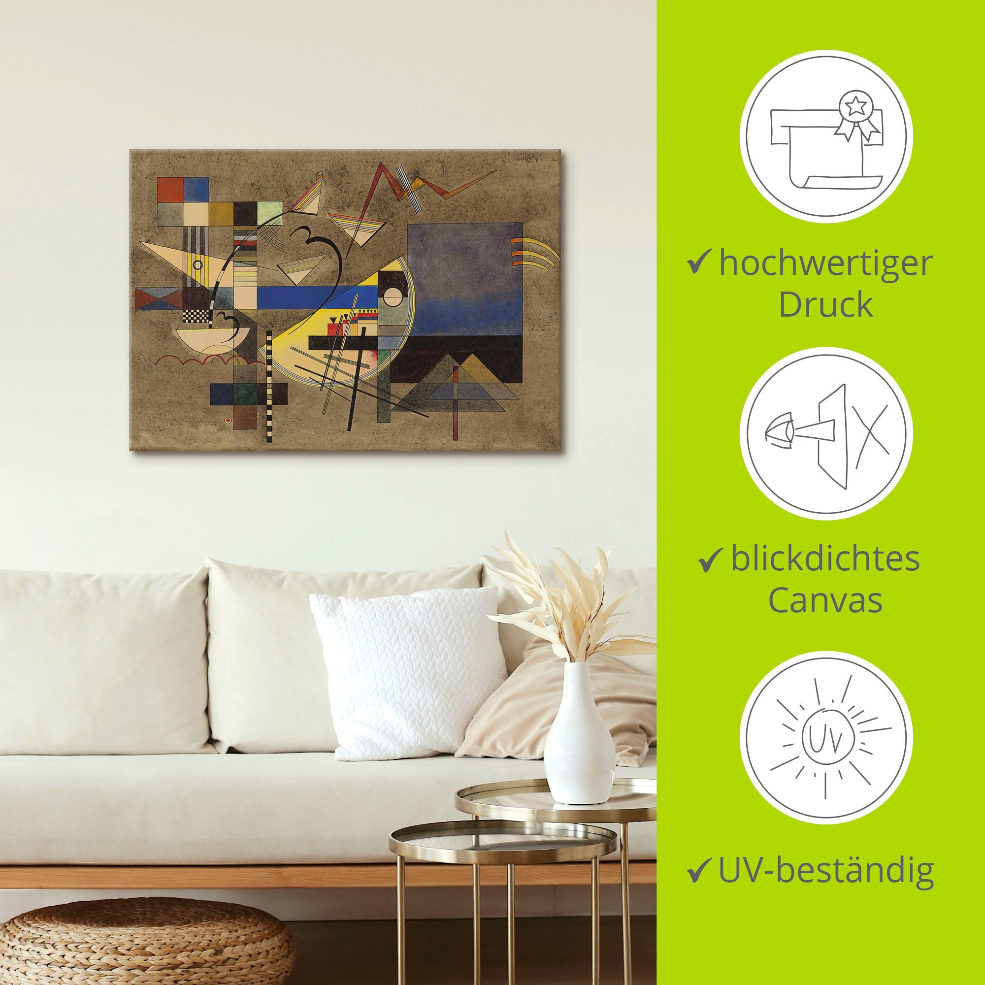 Artland Tableau sur toile »Festes III. 1925« 1 cuis tlg. auf Holzrahmen gespannt