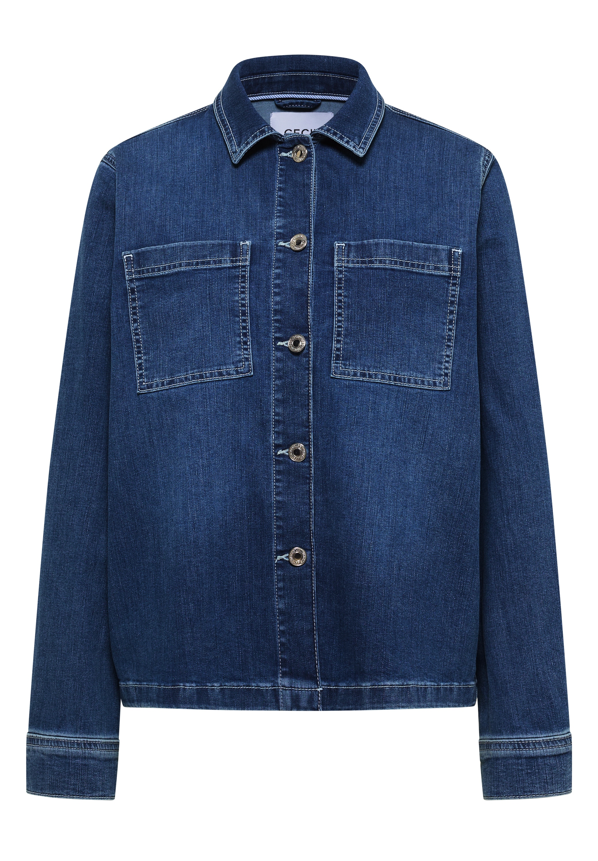 Cecil Veste en jean Poches poitrine, lavage authentique